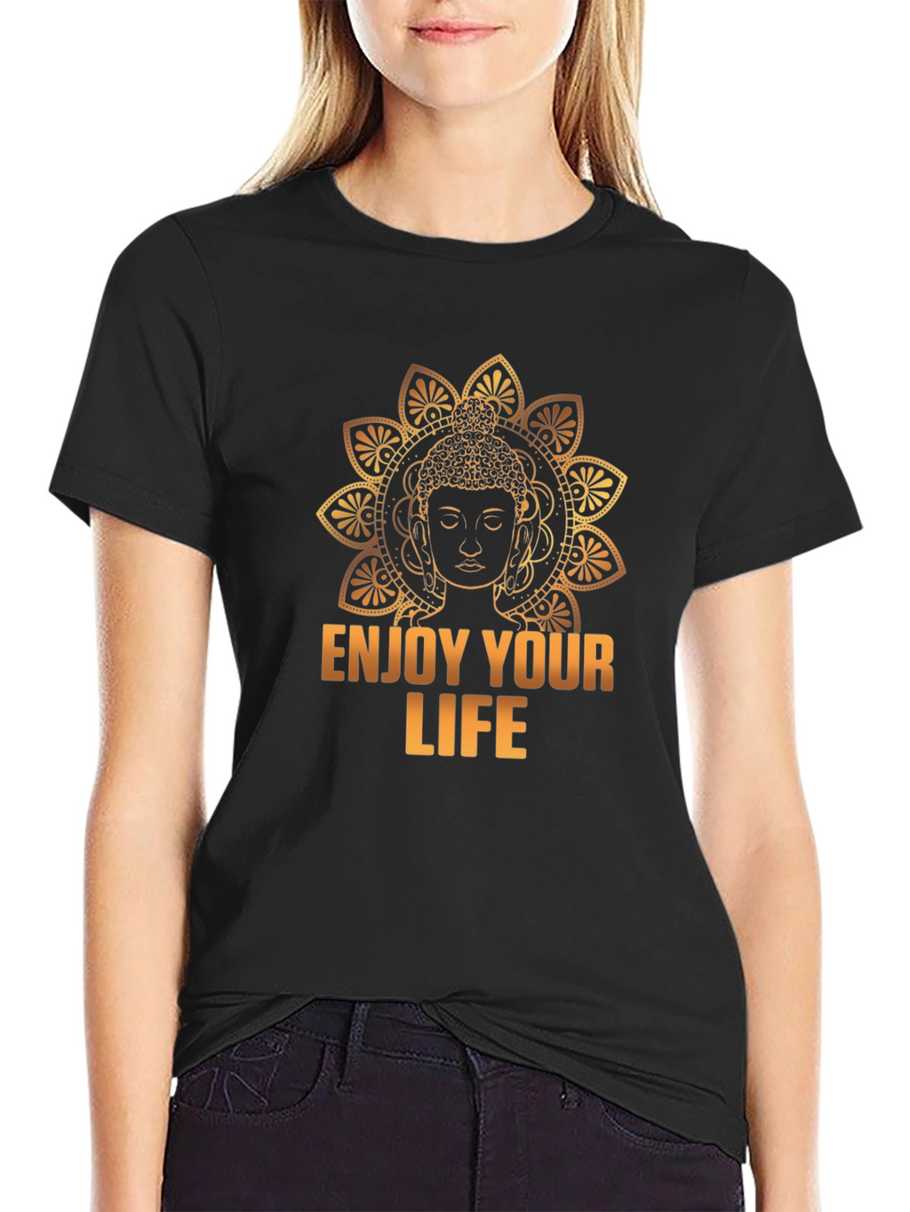 Buddha Enjoy Your Life Graphic T-Shirt