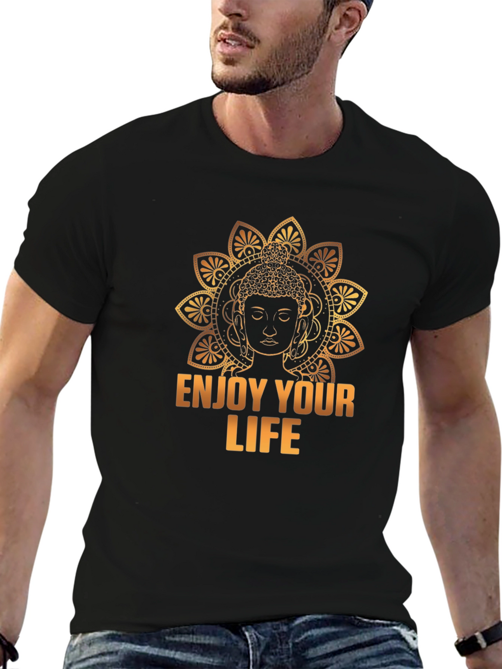 Buddha Enjoy Your Life Graphic T-Shirt