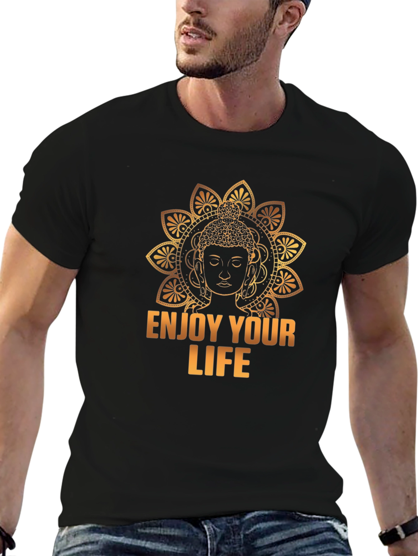 Buddha Enjoy Your Life Graphic T-Shirt