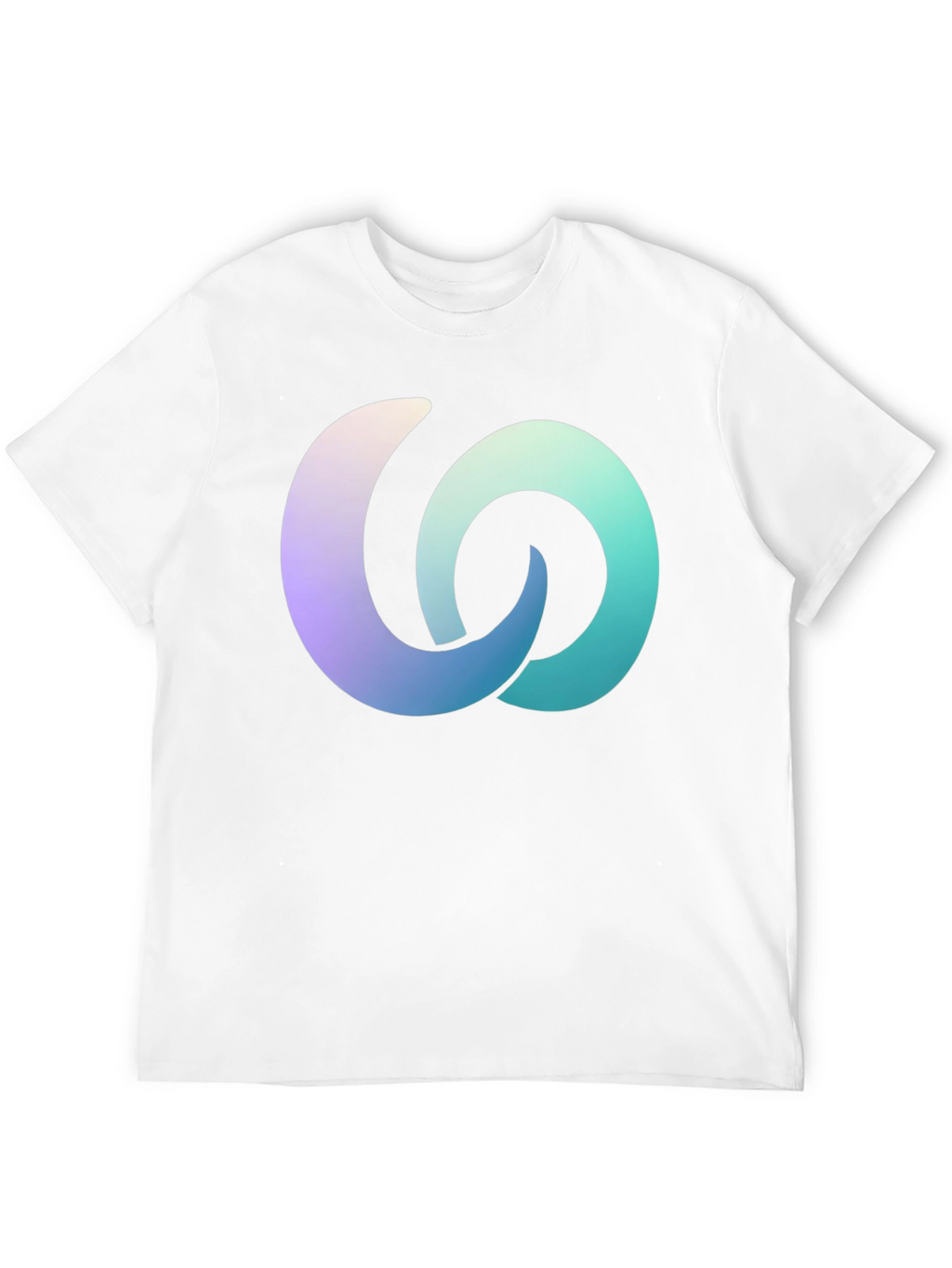 Gradient Interlocking Circles Black T-Shirt