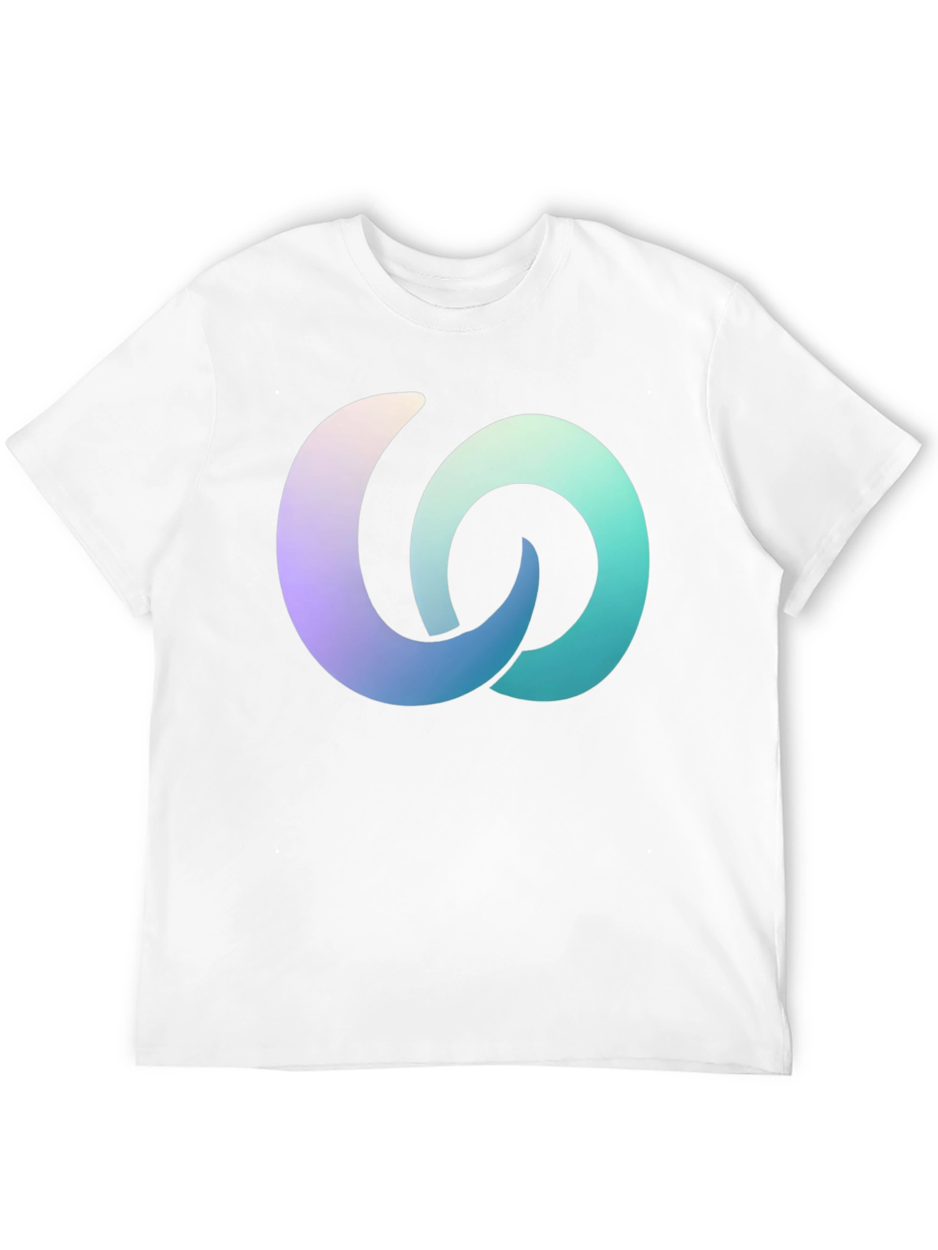 Gradient Interlocking Circles Black T-Shirt