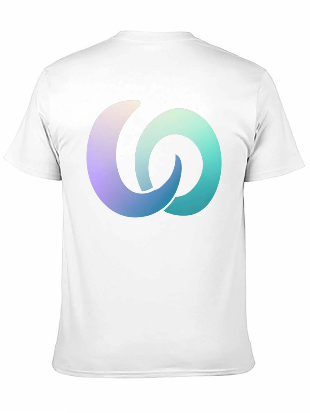 Gradient Interlocking Circles Black T-Shirt