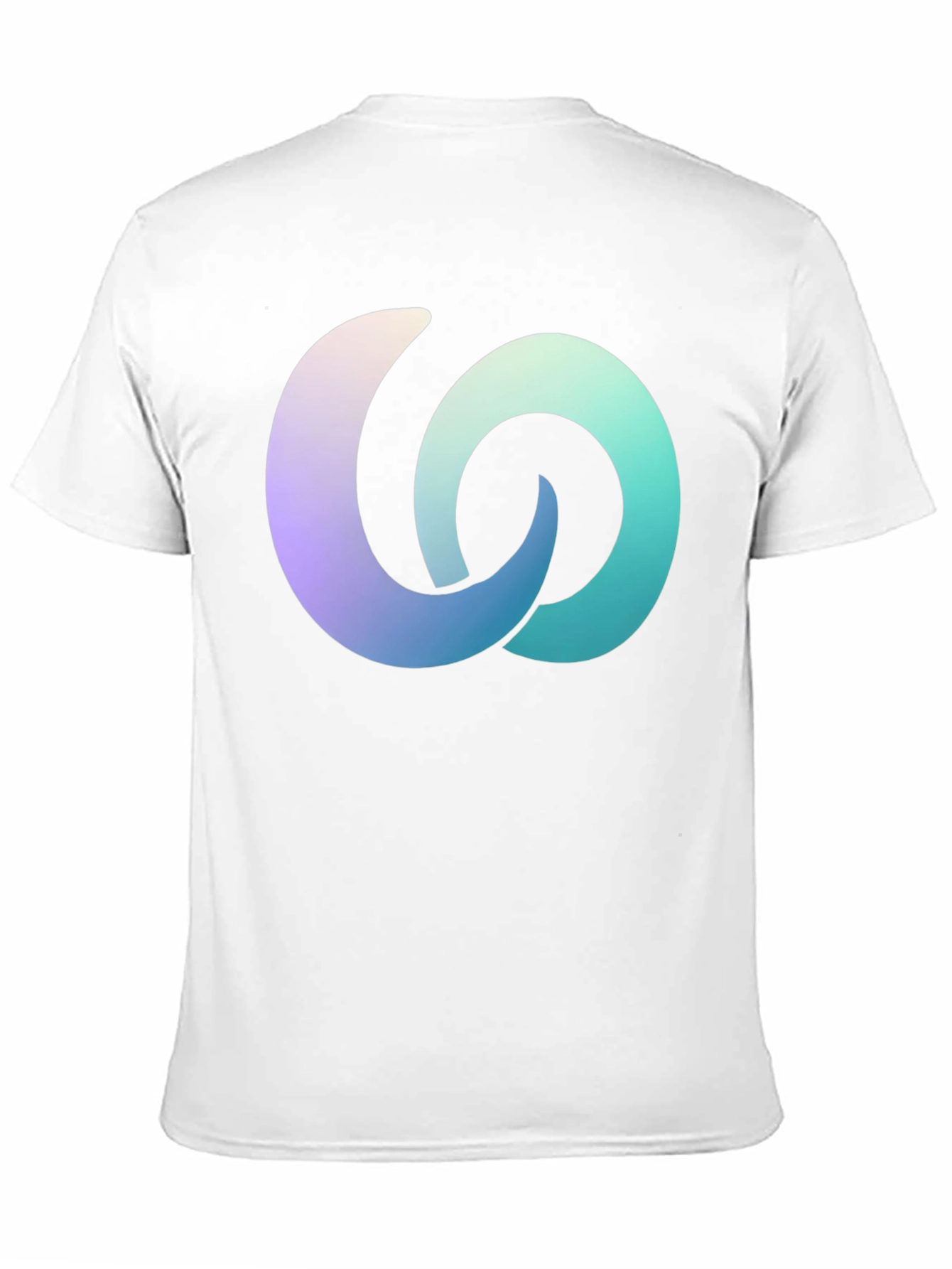 Gradient Interlocking Circles Black T-Shirt