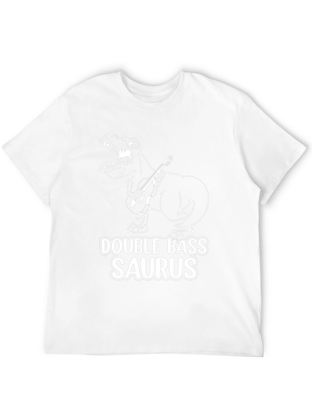 Double Bass Saurus T-Shirt - Musician Dinosaur Tee