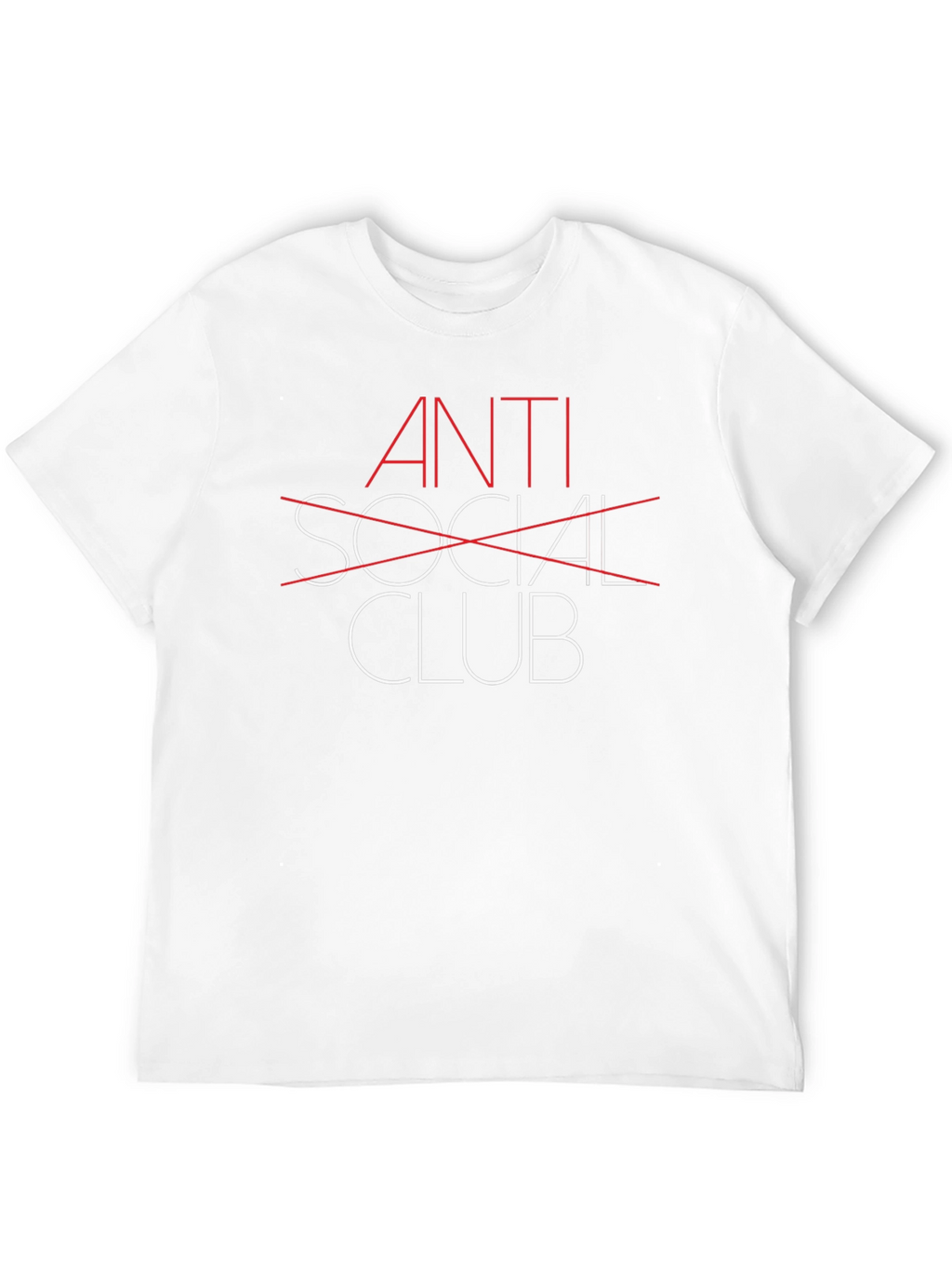 Anti Social Club Black Graphic Tee