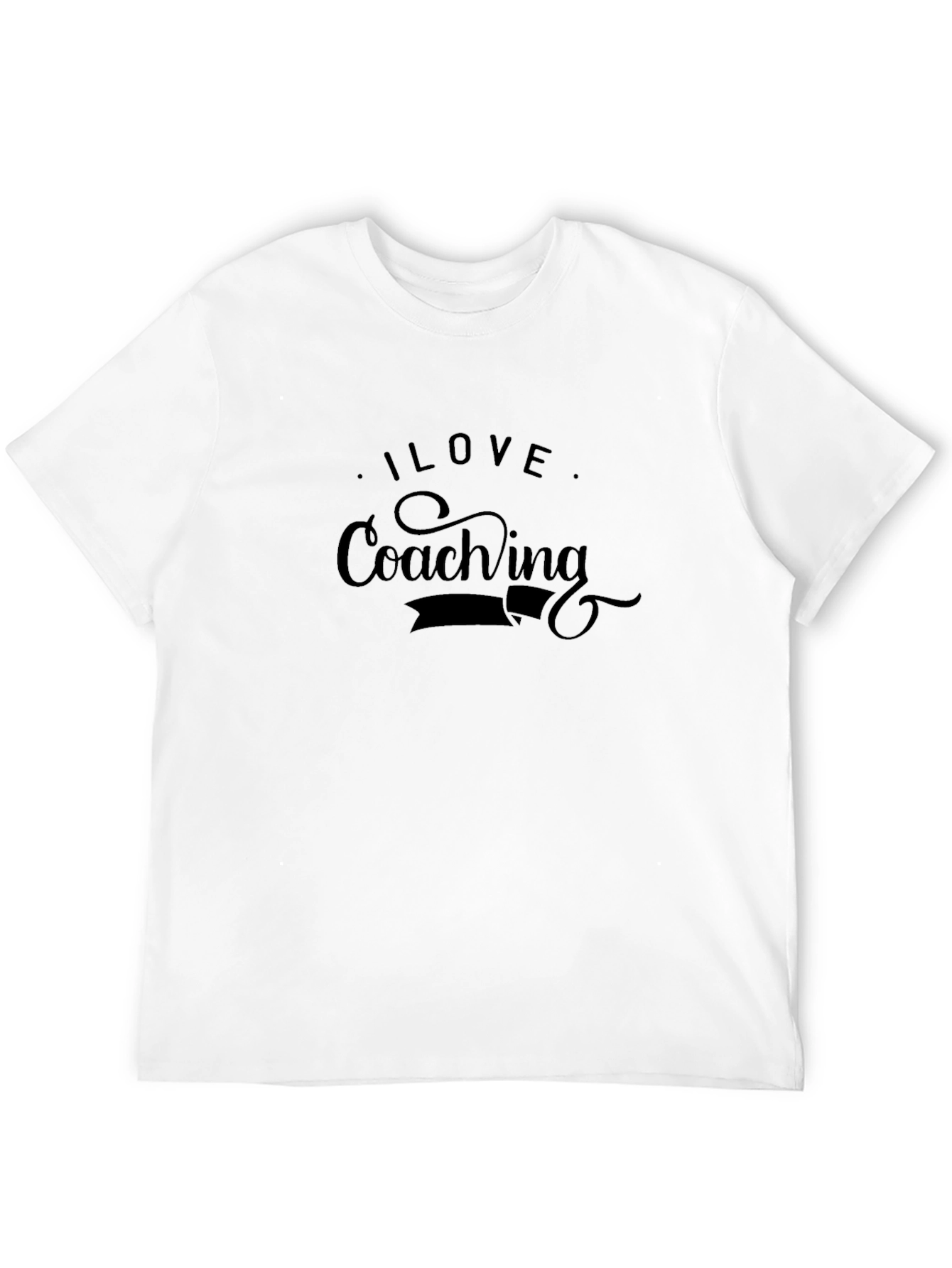 I Love Coaching Black T-Shirt