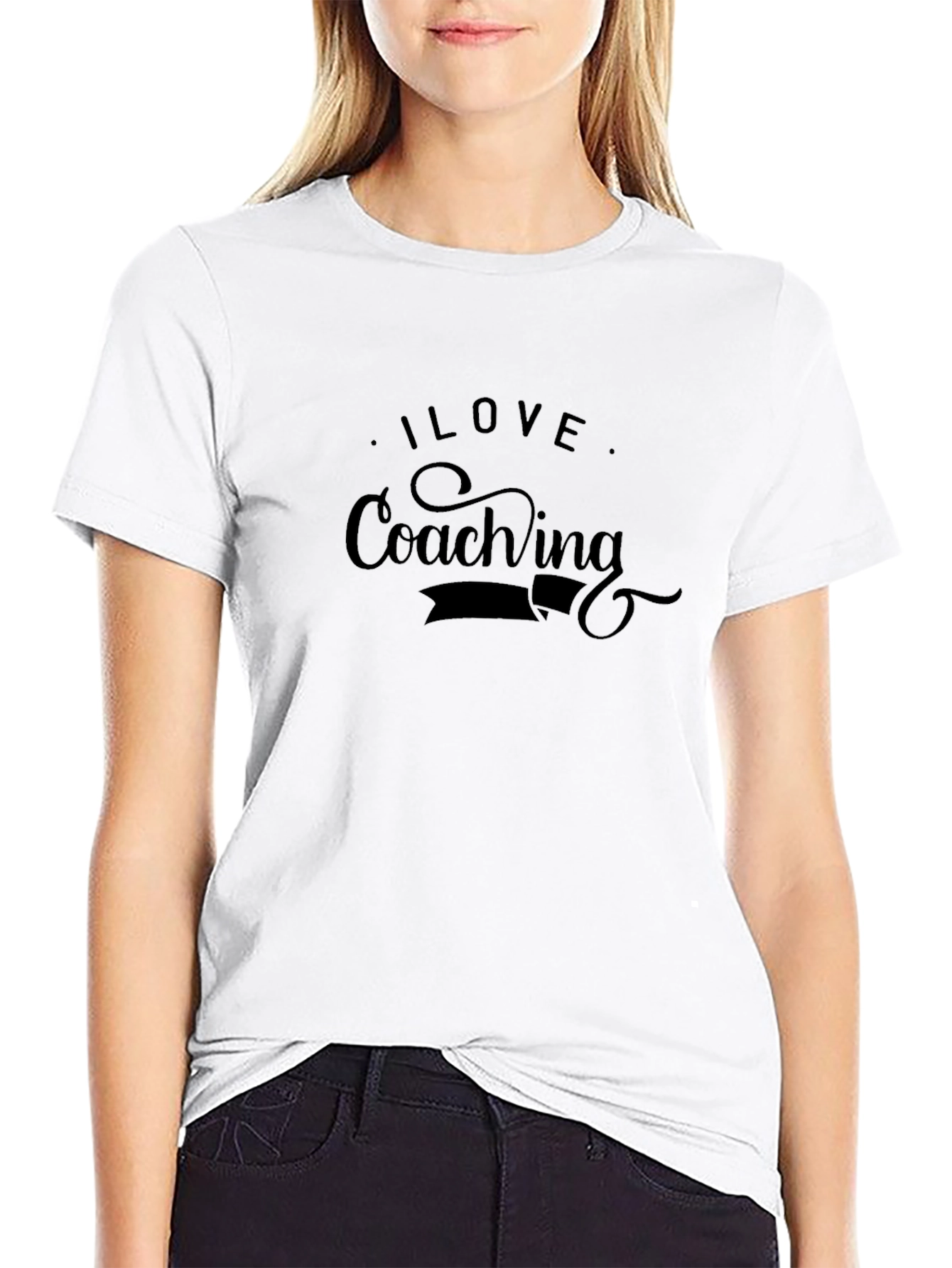I Love Coaching Black T-Shirt