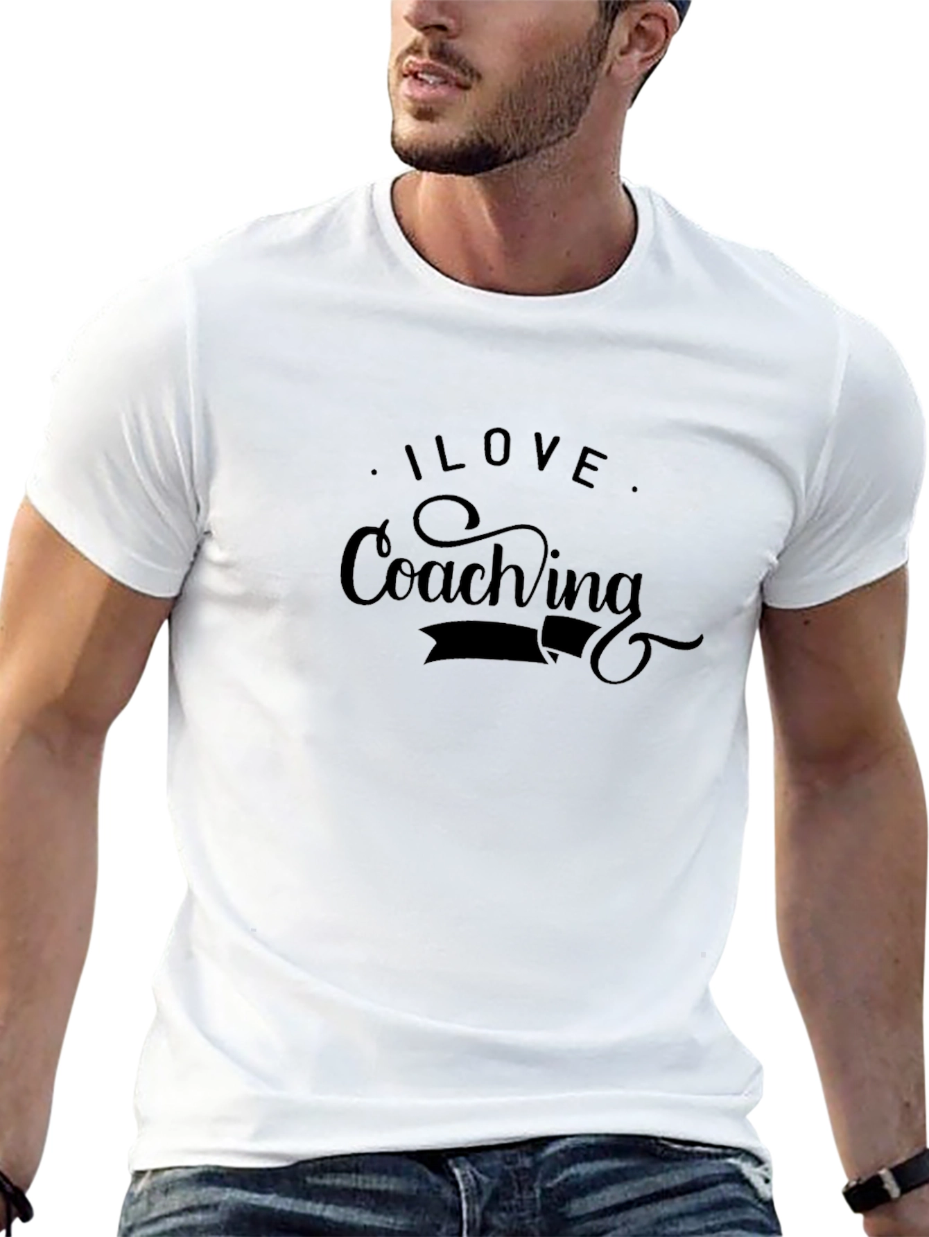 I Love Coaching Black T-Shirt