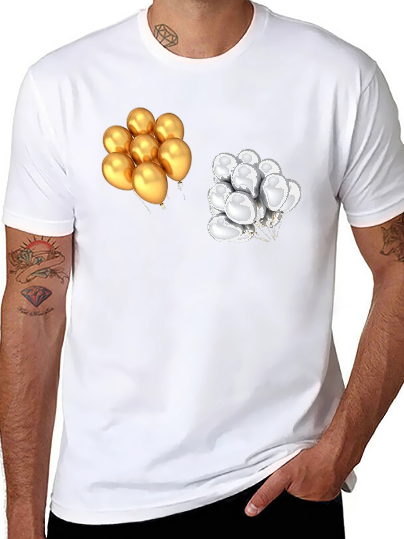 Balloon Graphic Tee - Party Ready!