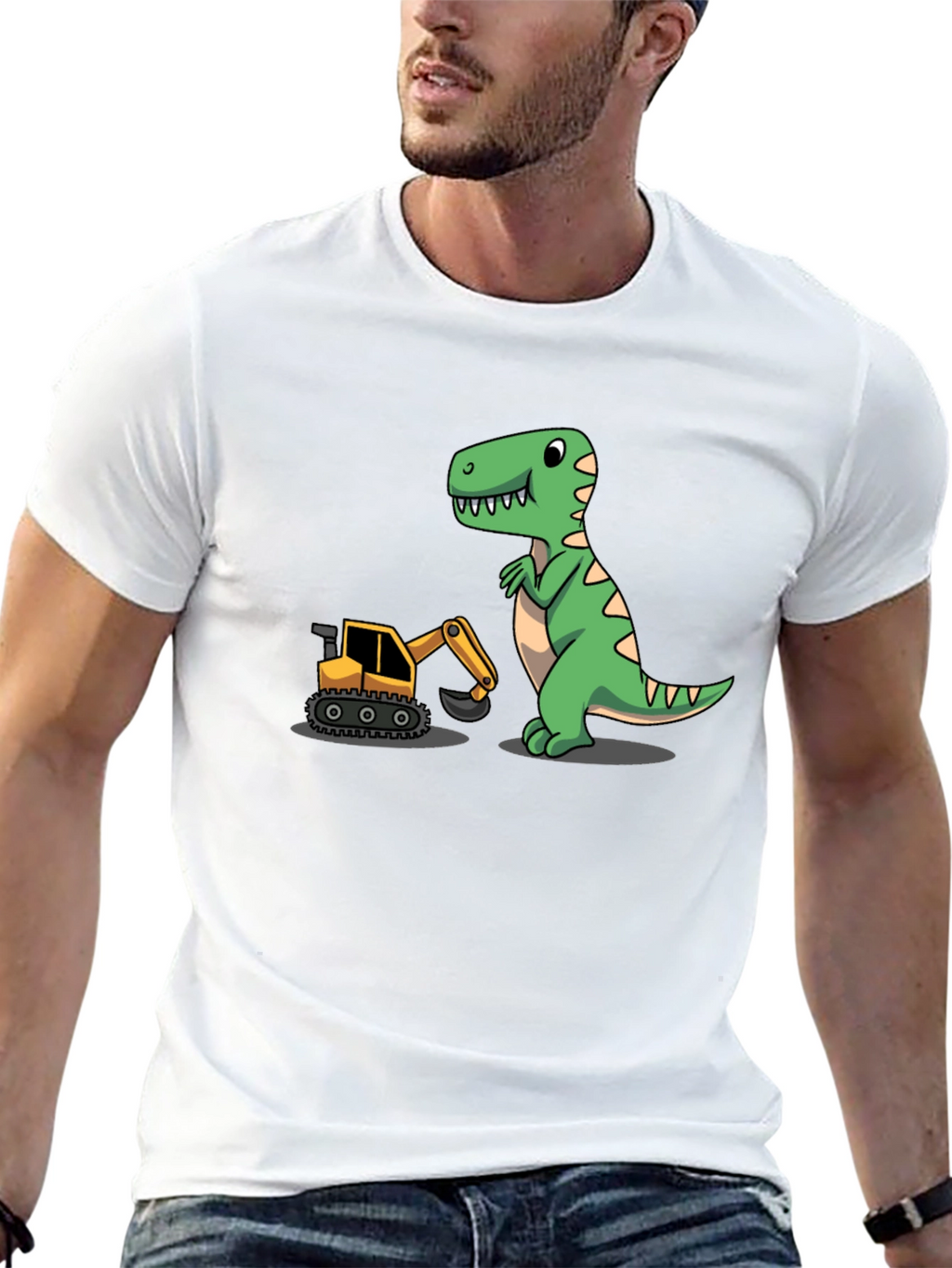 Dino Excavator T-Shirt - Fun & Unique Design