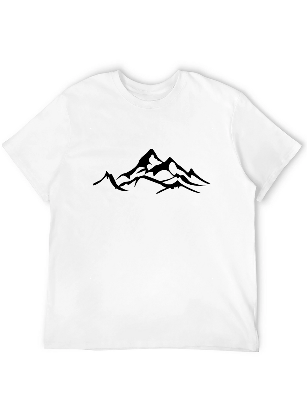 Mountain Silhouette Black T-Shirt