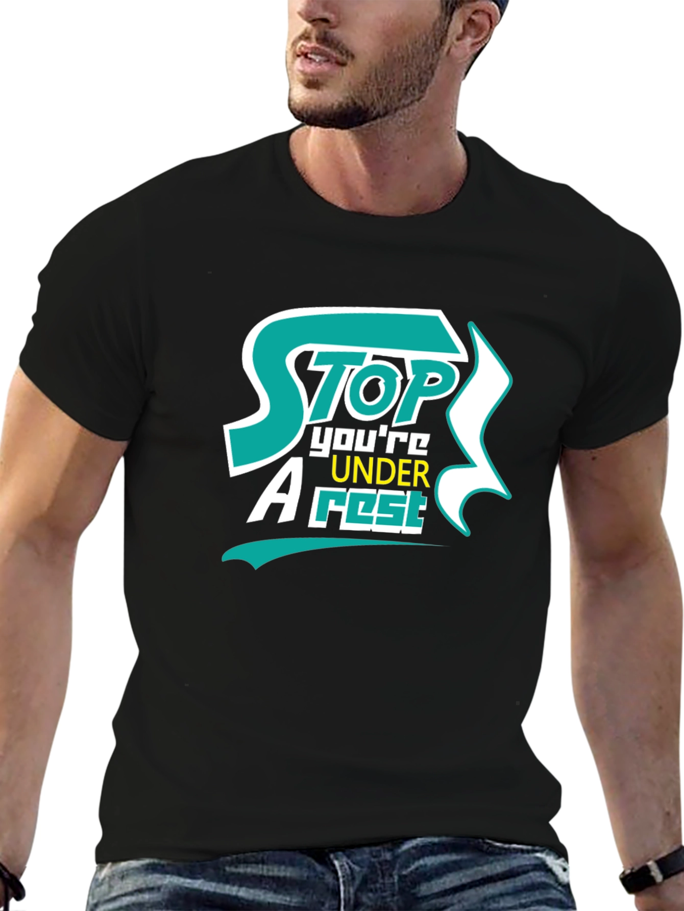 Stop Youre Under Arrest Graphic T-Shirt