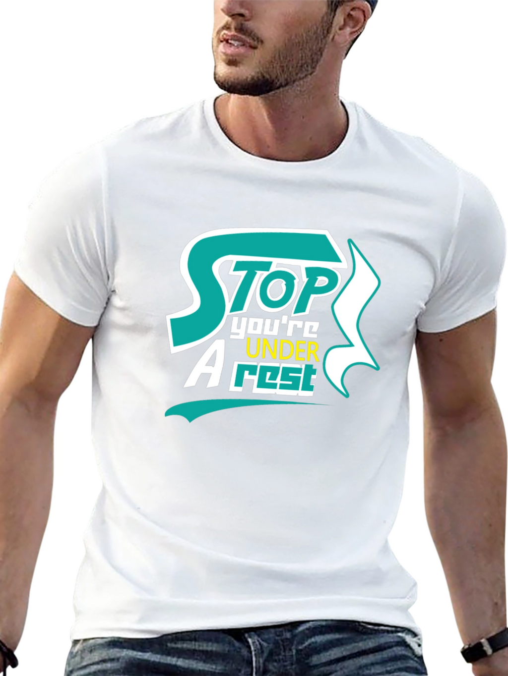 Stop Youre Under Arrest Graphic T-Shirt