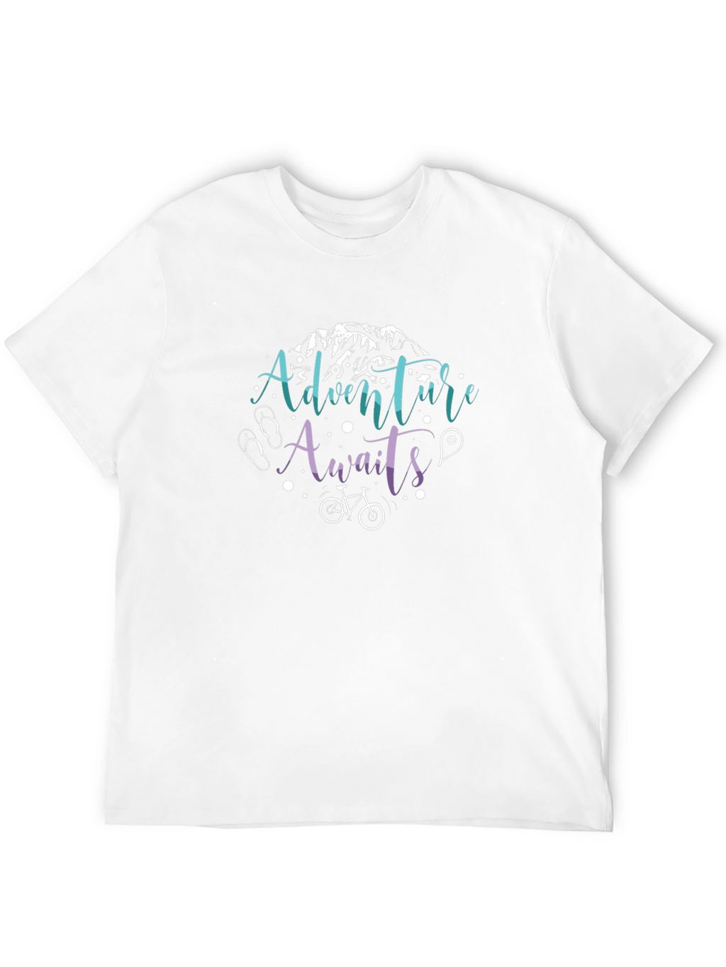 Adventure Awaits Graphic T-Shirt - Black