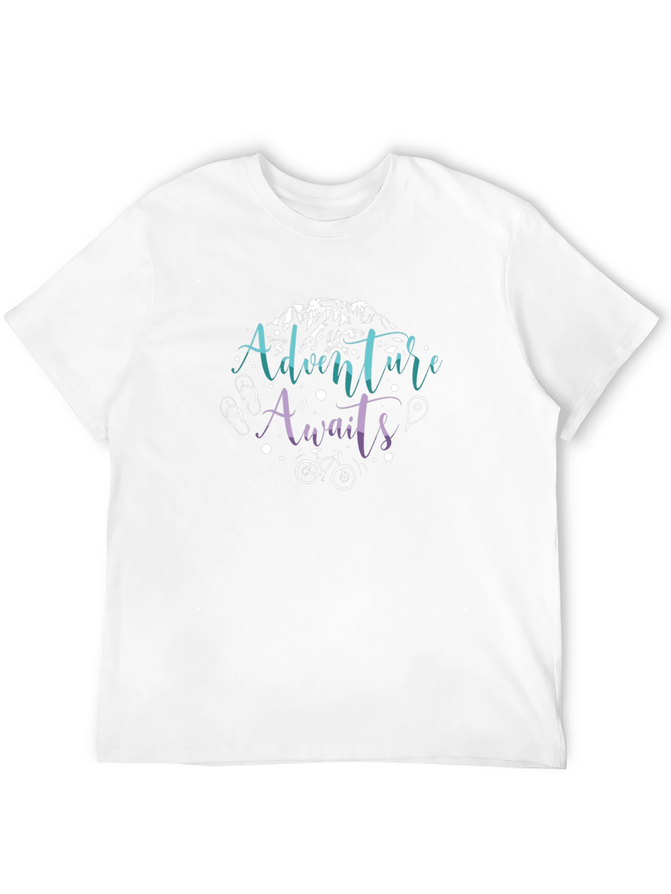 Adventure Awaits Graphic T-Shirt - Black