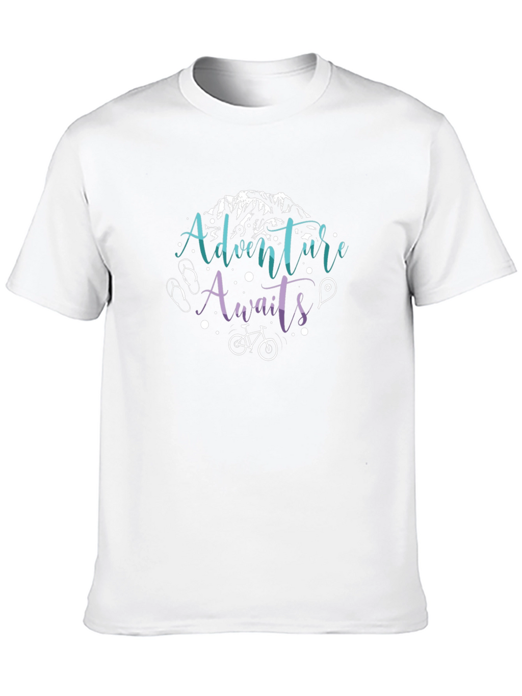 Adventure Awaits Graphic T-Shirt - Black