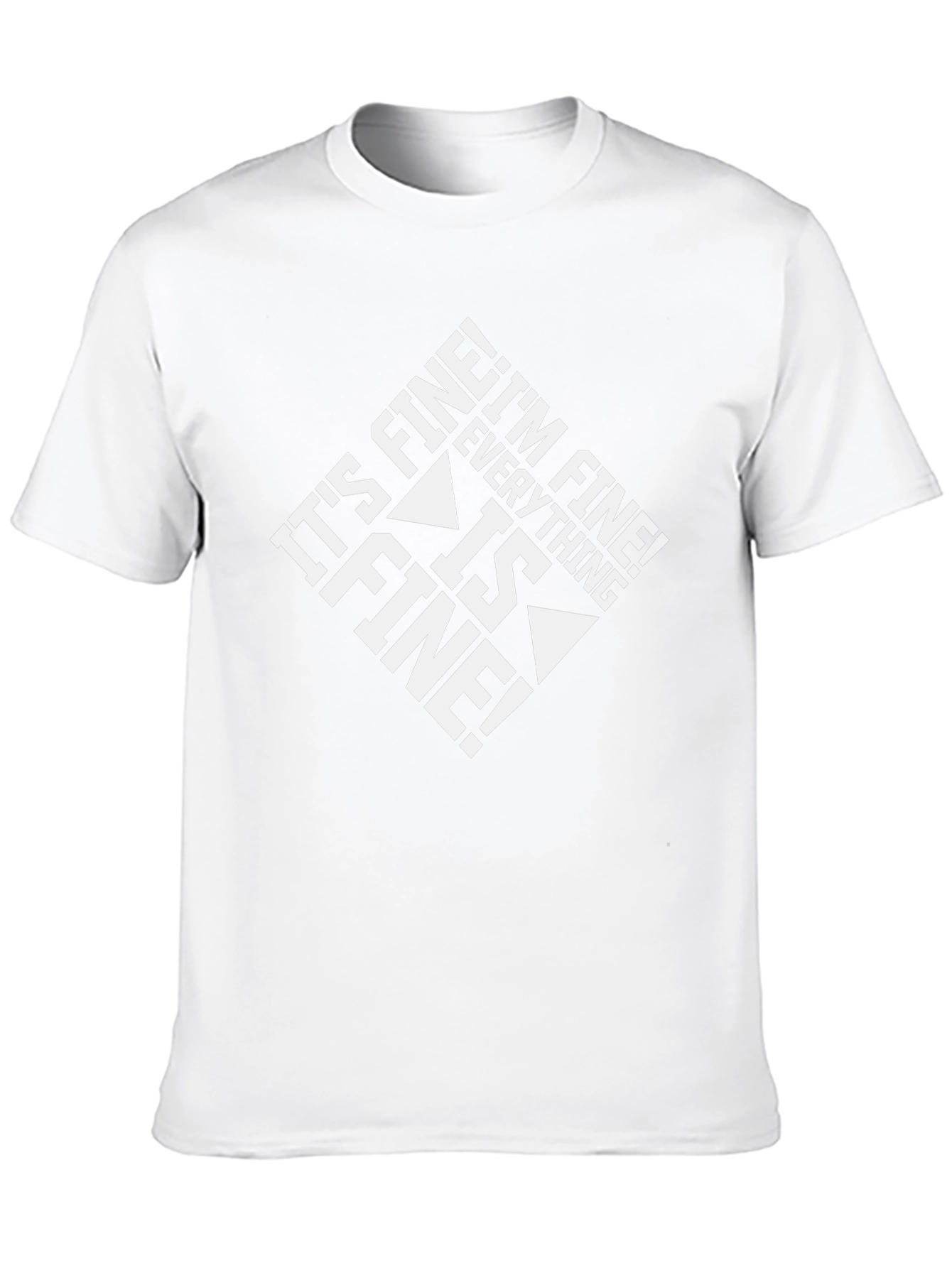 Its Fine! Graphic Tee - Black Cotton Comfort