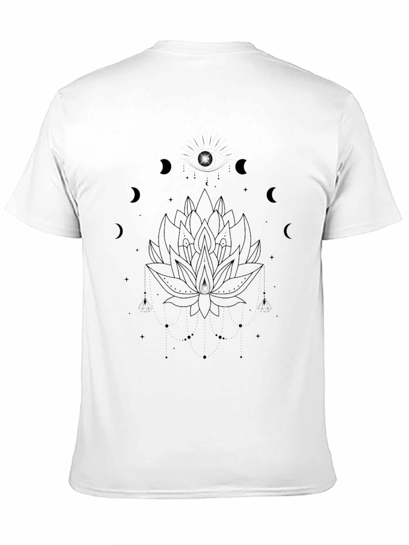 Mystic Lotus Black T-Shirt
