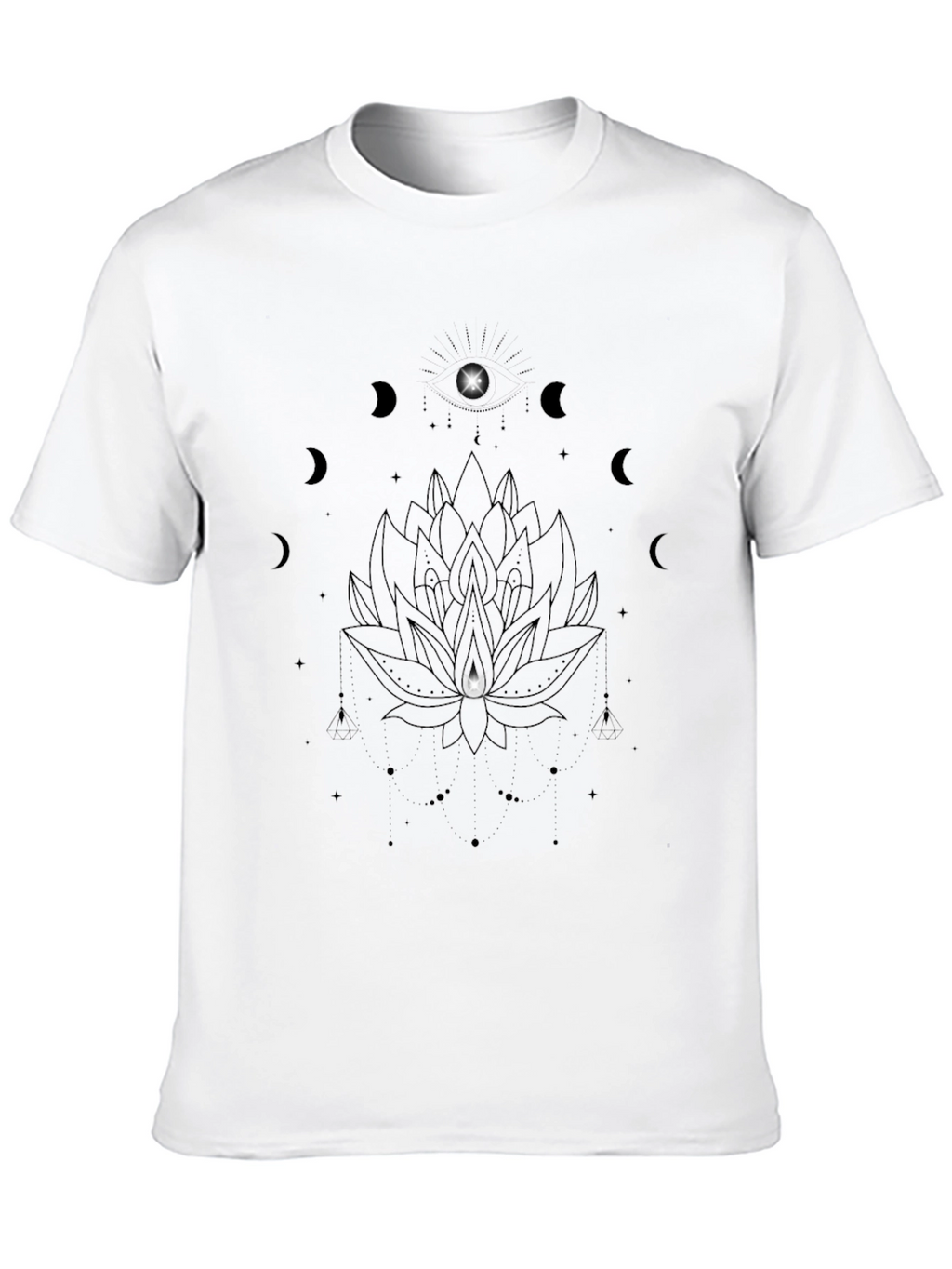 Mystic Lotus Black T-Shirt