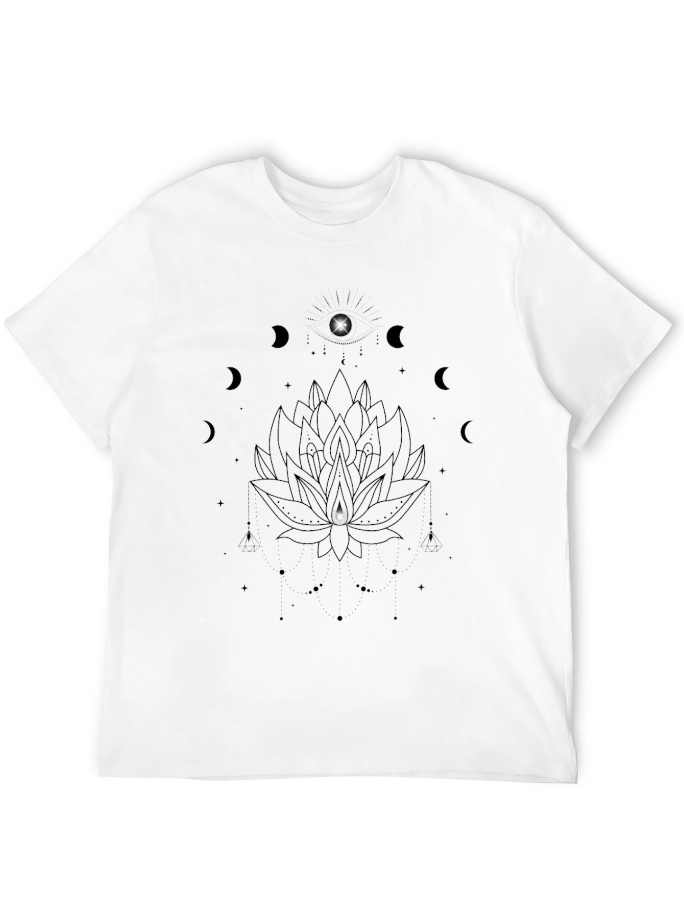 Mystic Lotus Black T-Shirt