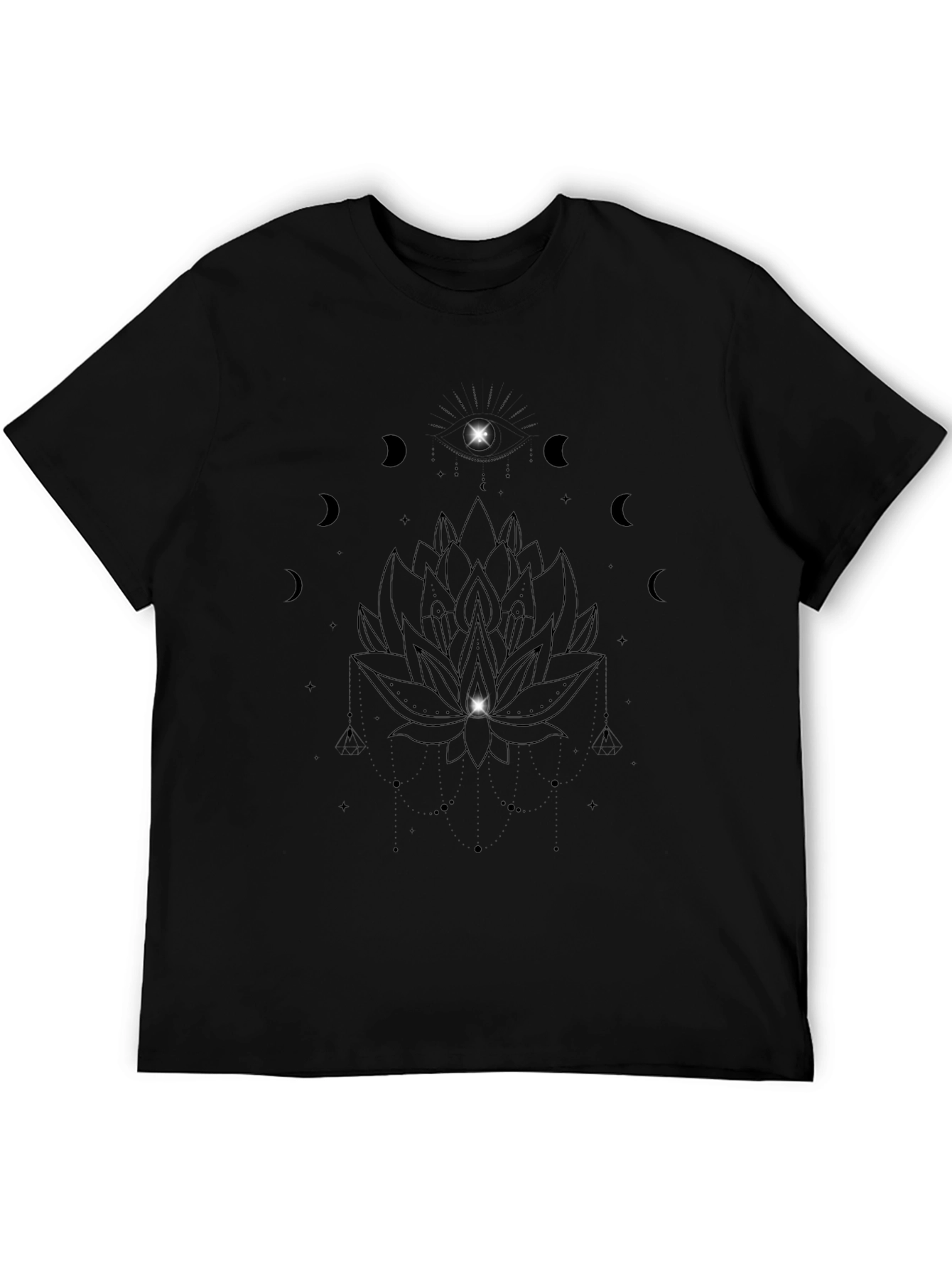 Mystic Lotus Black T-Shirt