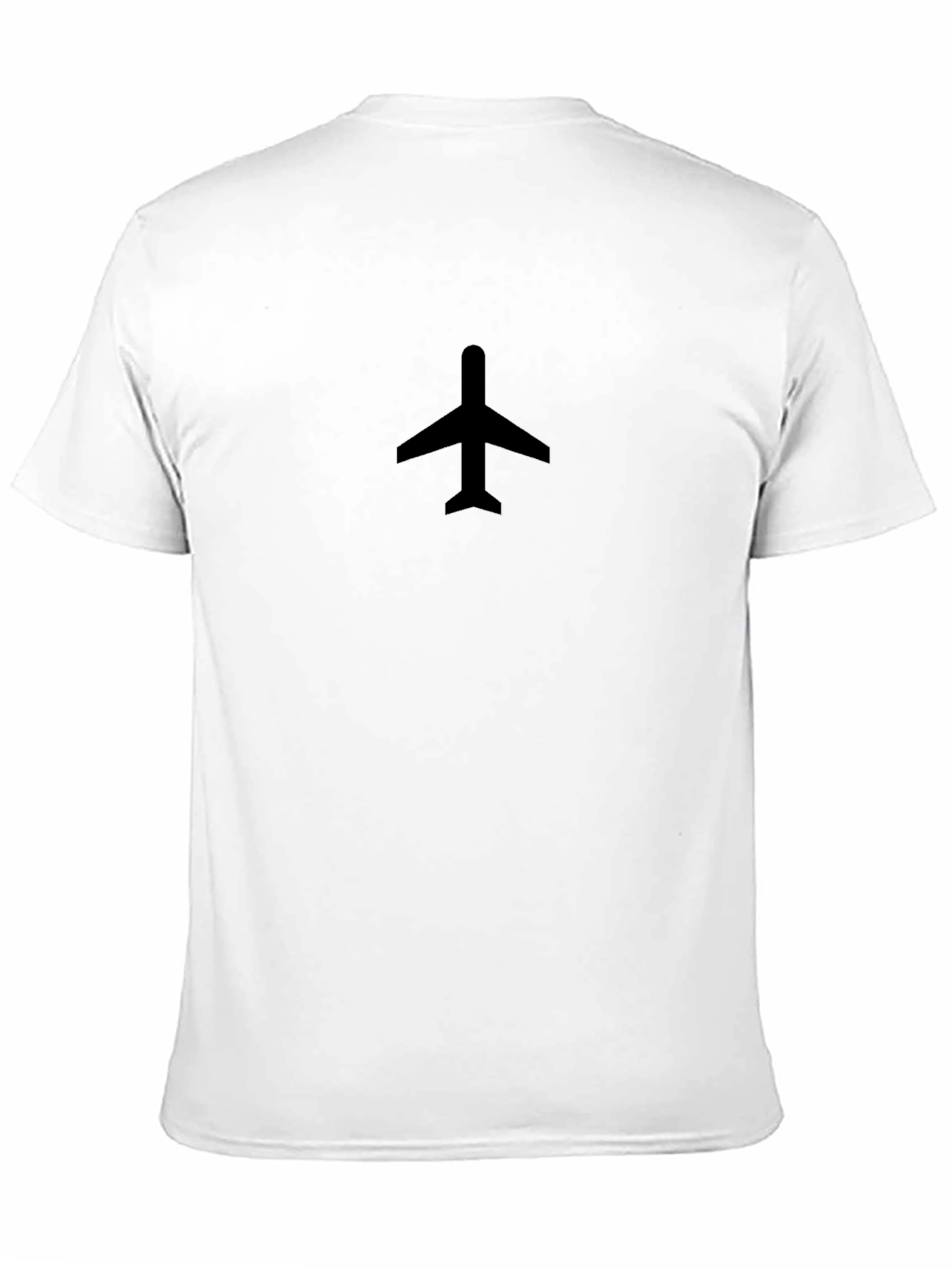 Airplane Graphic Tee - Black Short Sleeve