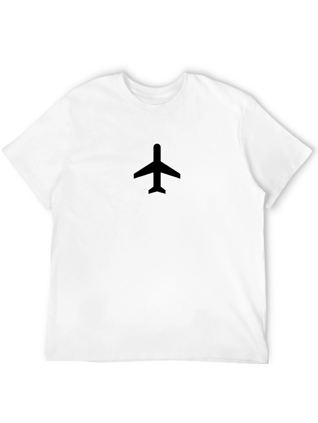 Airplane Graphic Tee - Black Short Sleeve