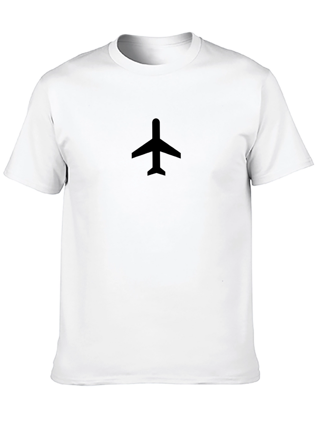Airplane Graphic Tee - Black Short Sleeve