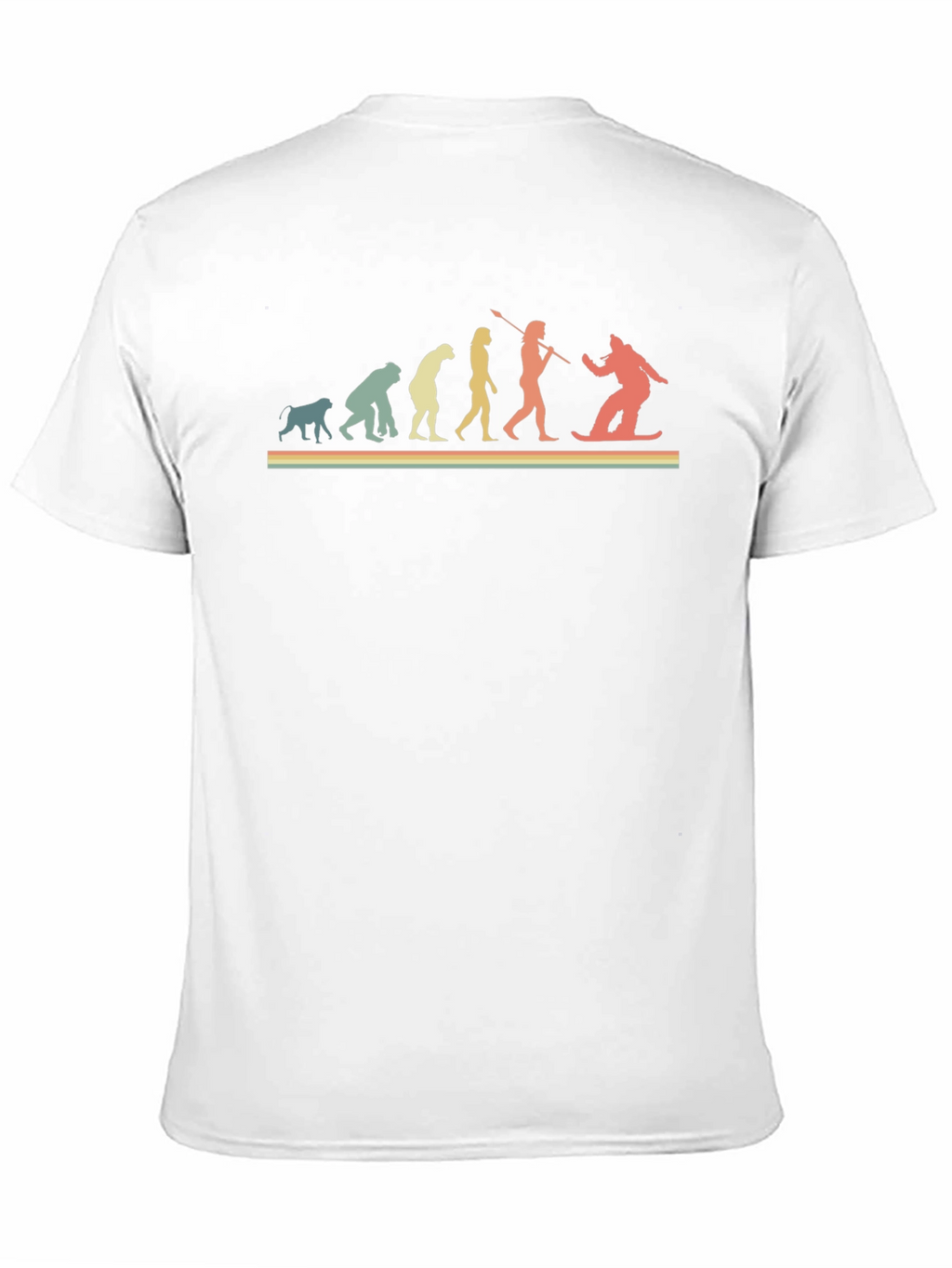 Evolution of Snowboarding Black T-Shirt