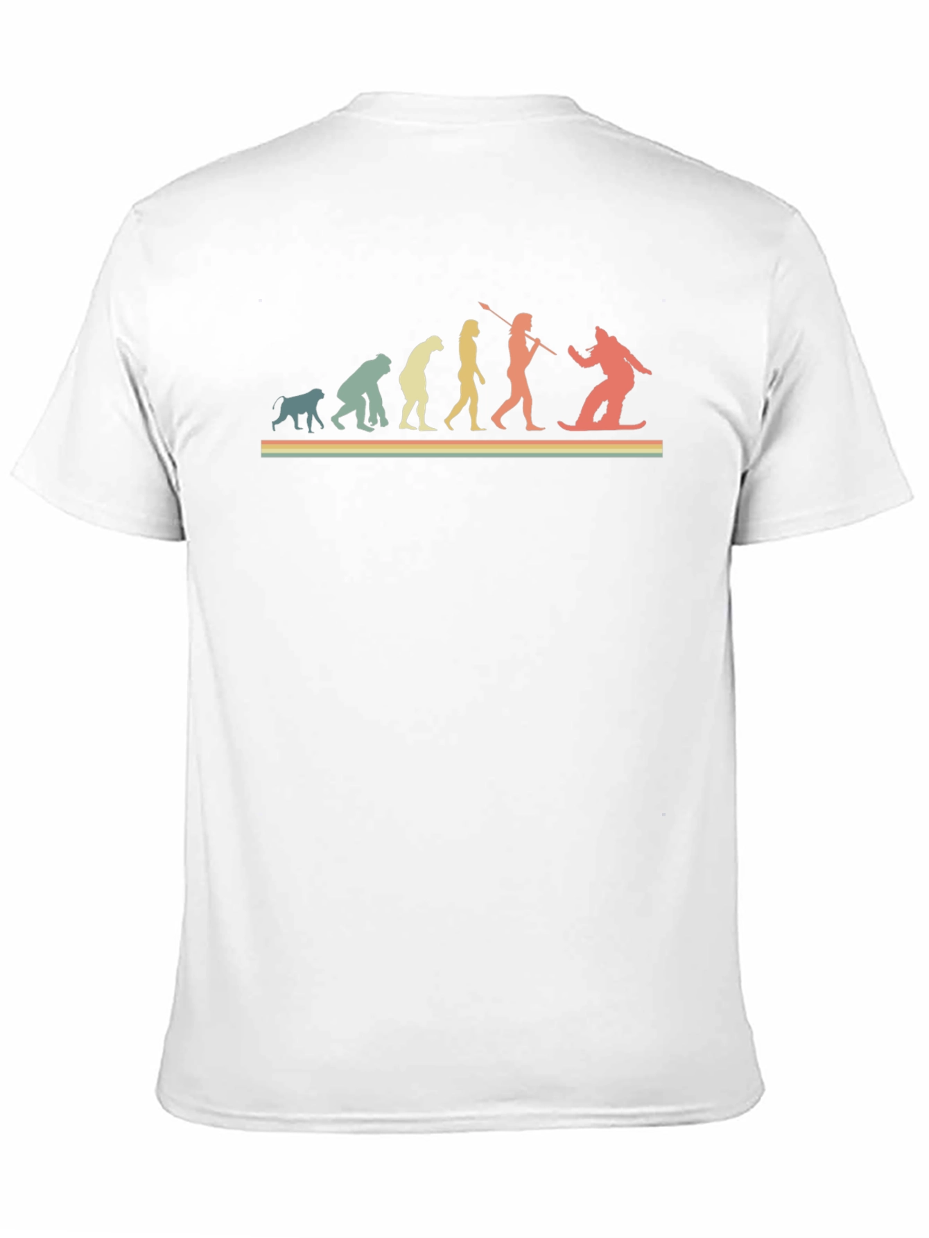 Evolution of Snowboarding Black T-Shirt