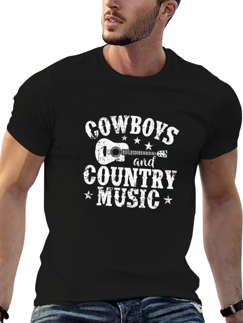 Cowboys and Country Music Graphic T-Shirt