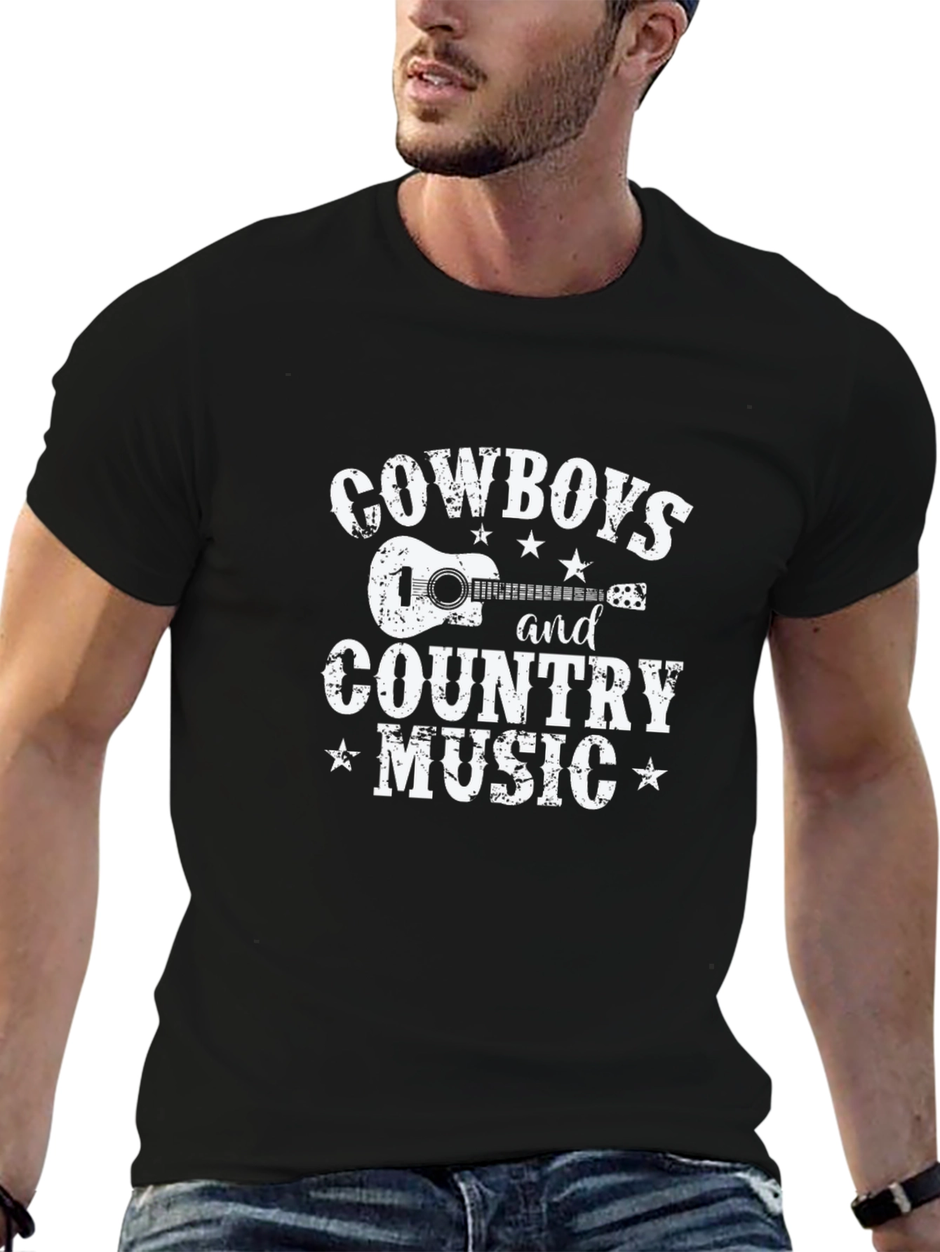 Cowboys and Country Music Graphic T-Shirt