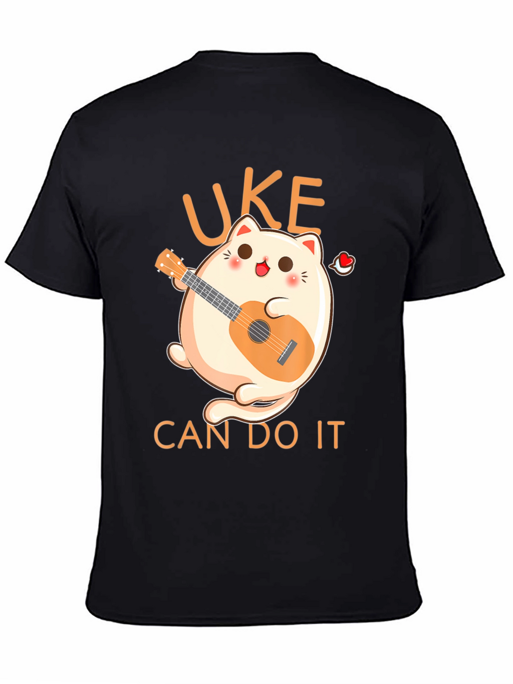 Uke Can Do It T-Shirt - Kawaii Cat Ukulele