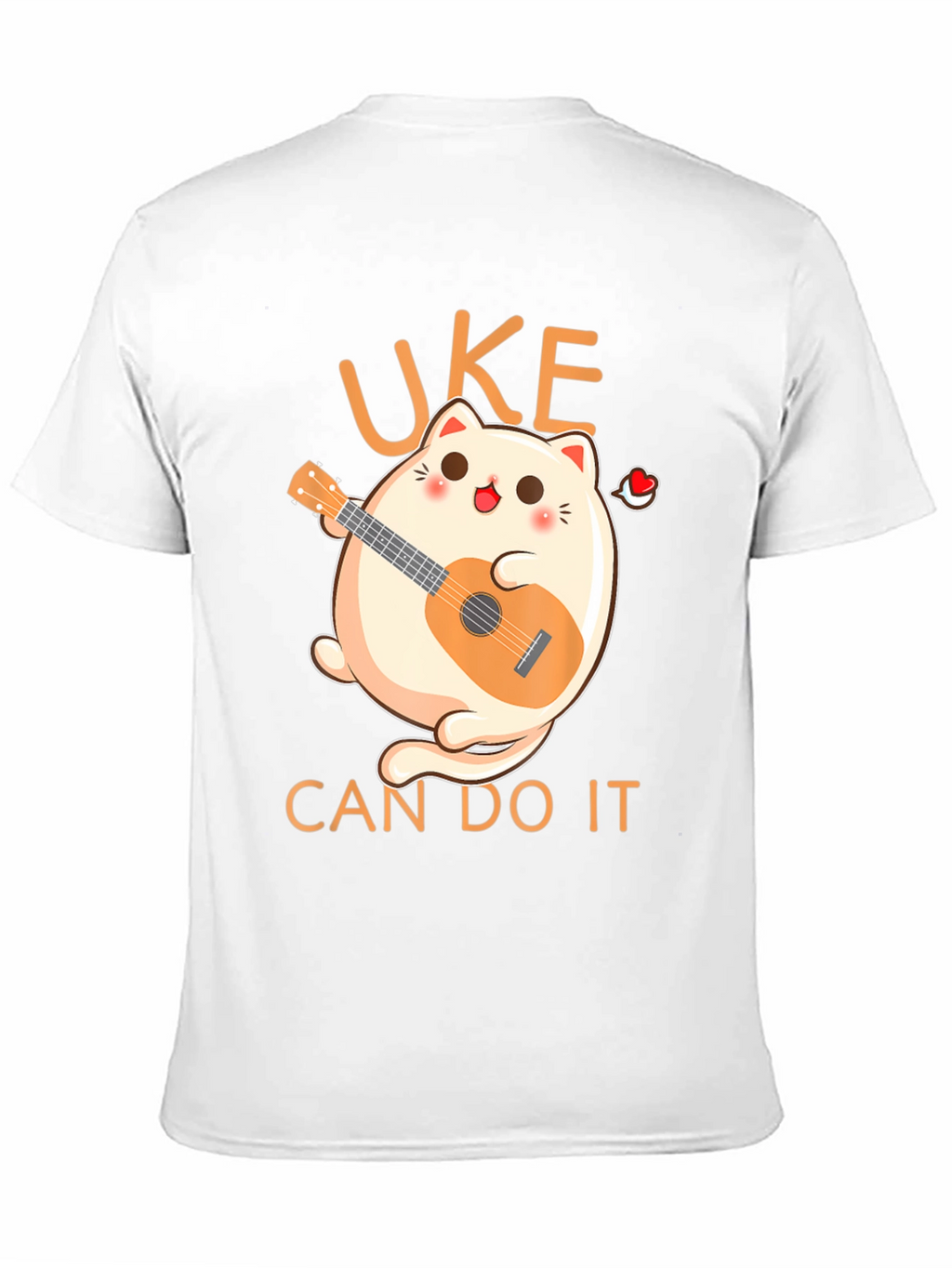 Uke Can Do It T-Shirt - Kawaii Cat Ukulele
