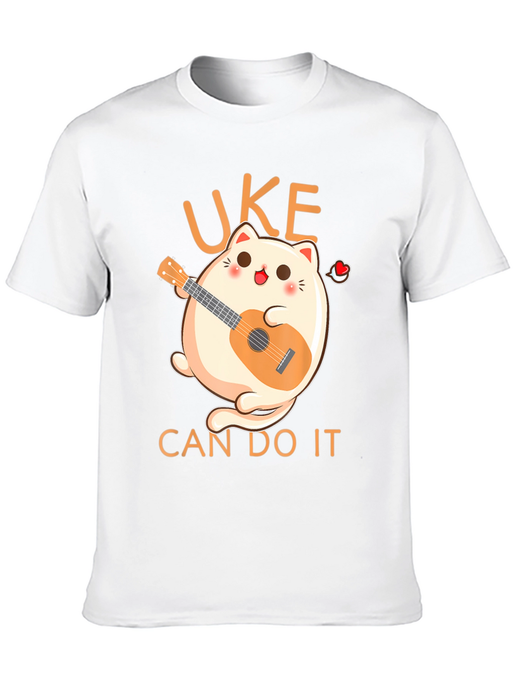Uke Can Do It T-Shirt - Kawaii Cat Ukulele