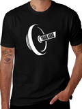 Train Hard T-Shirt - Black Gym Workout Tee