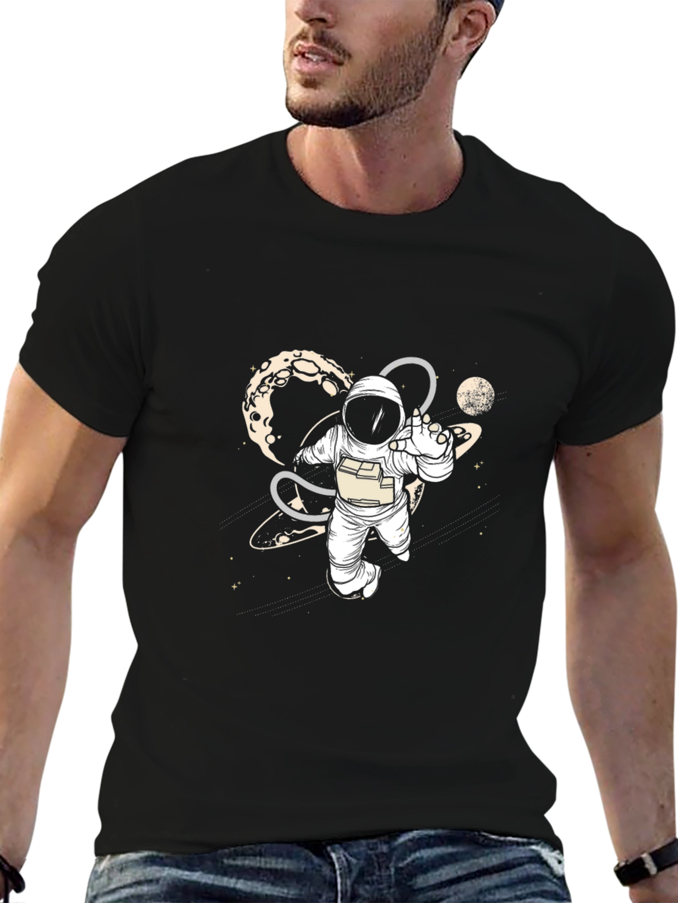 Astronaut in Space Graphic T-Shirt