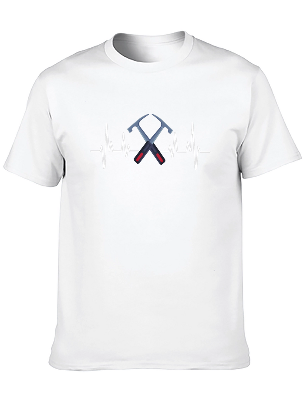 Pickaxe Heartbeat T-Shirt - Rock Climbing & Geology