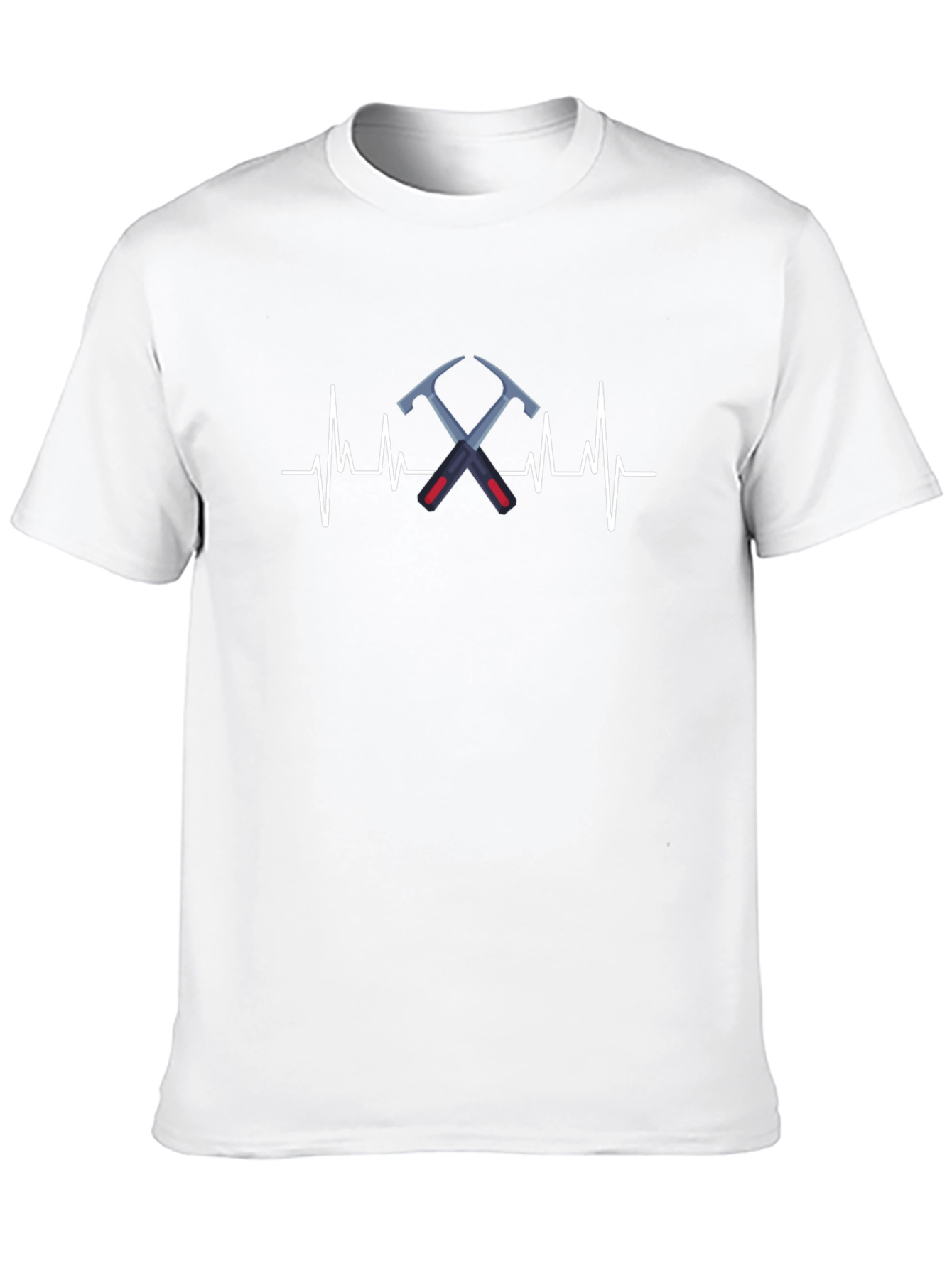 Pickaxe Heartbeat T-Shirt - Rock Climbing & Geology