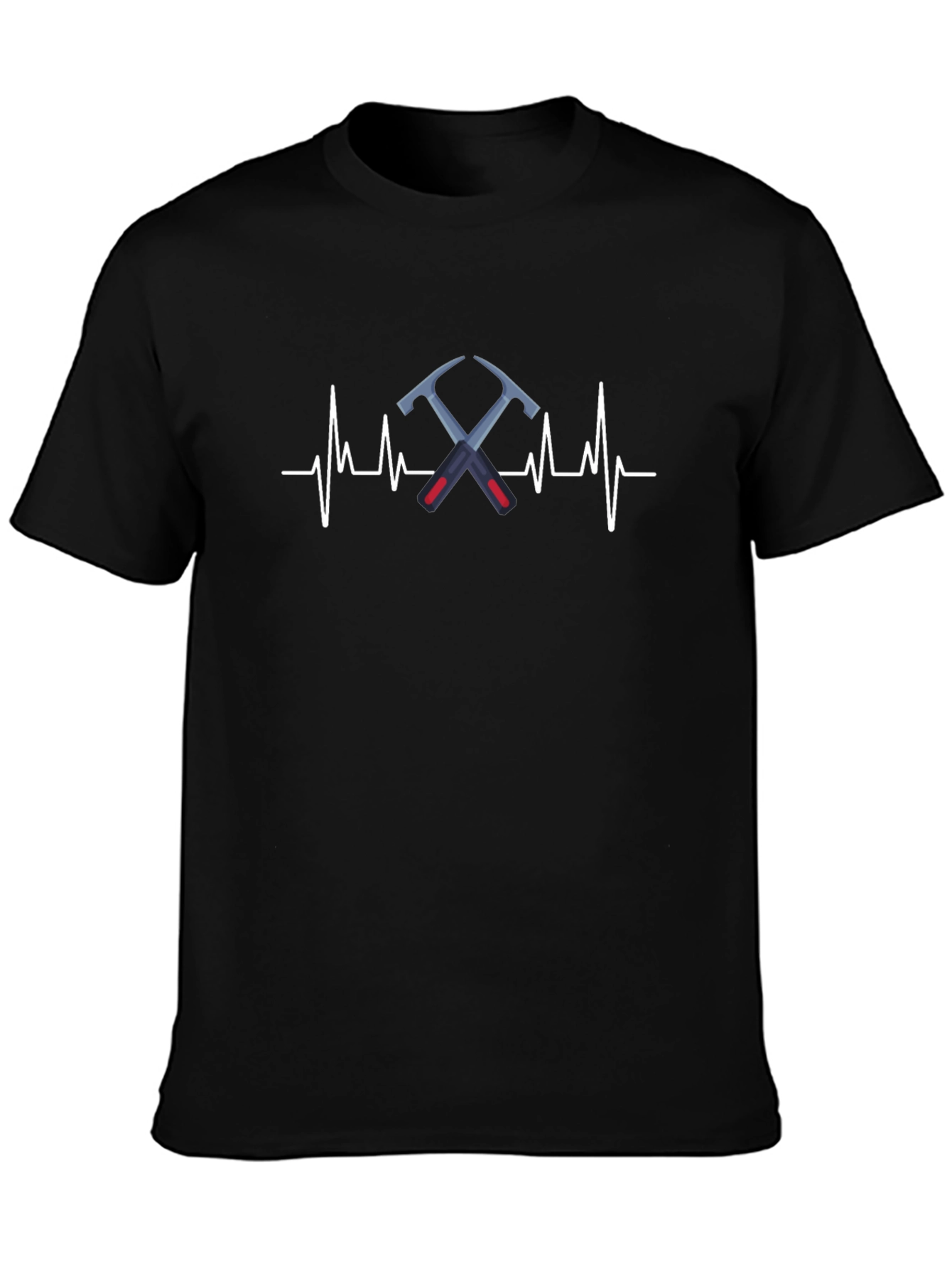 Pickaxe Heartbeat T-Shirt - Rock Climbing & Geology