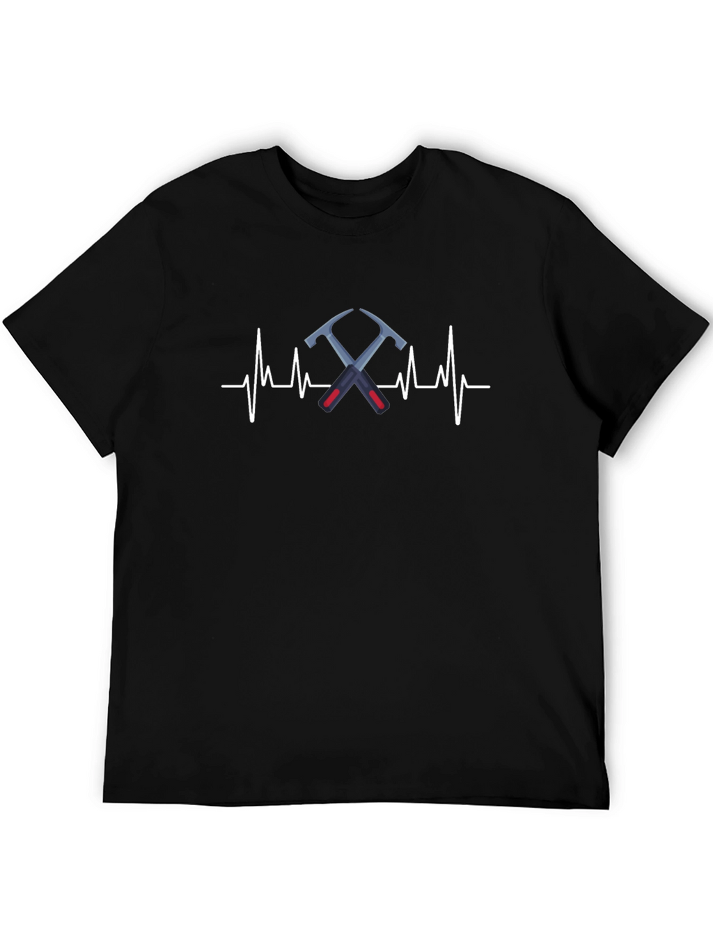 Pickaxe Heartbeat T-Shirt - Rock Climbing & Geology
