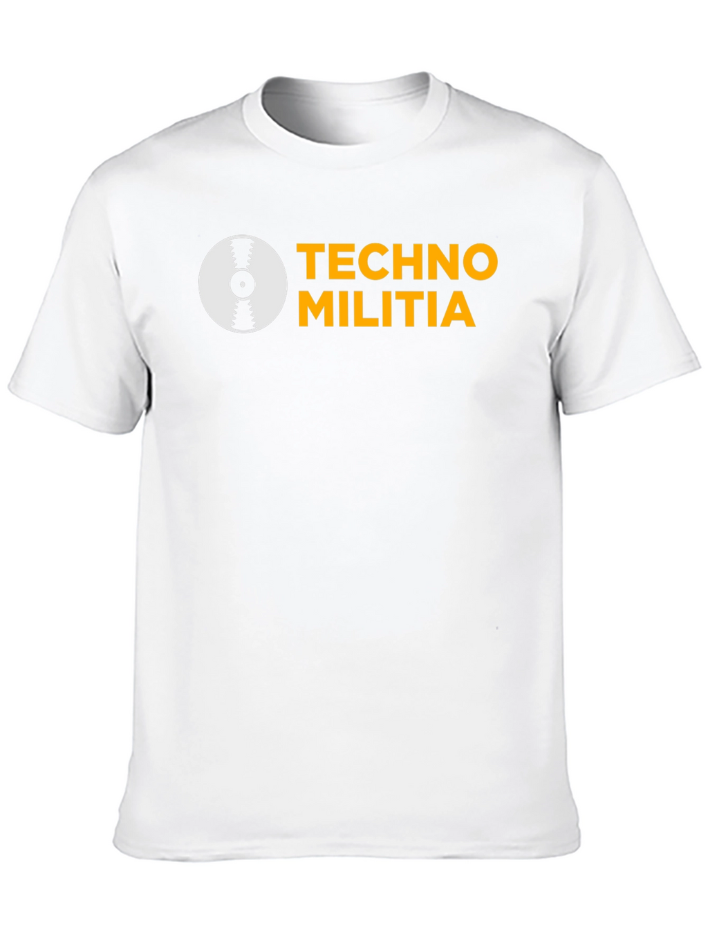 Techno Militia Graphic Tee - Black Cotton T-Shirt