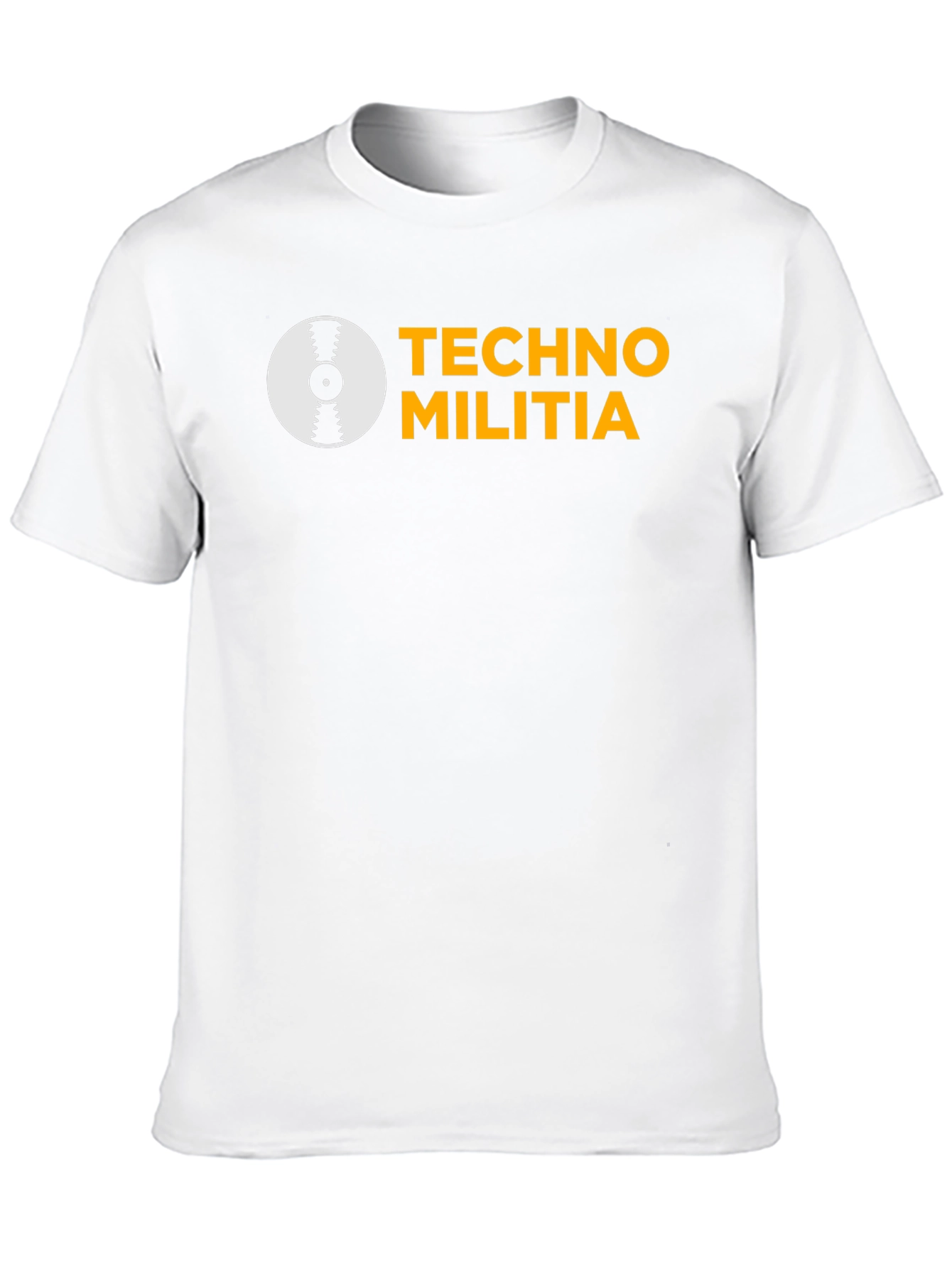 Techno Militia Graphic Tee - Black Cotton T-Shirt