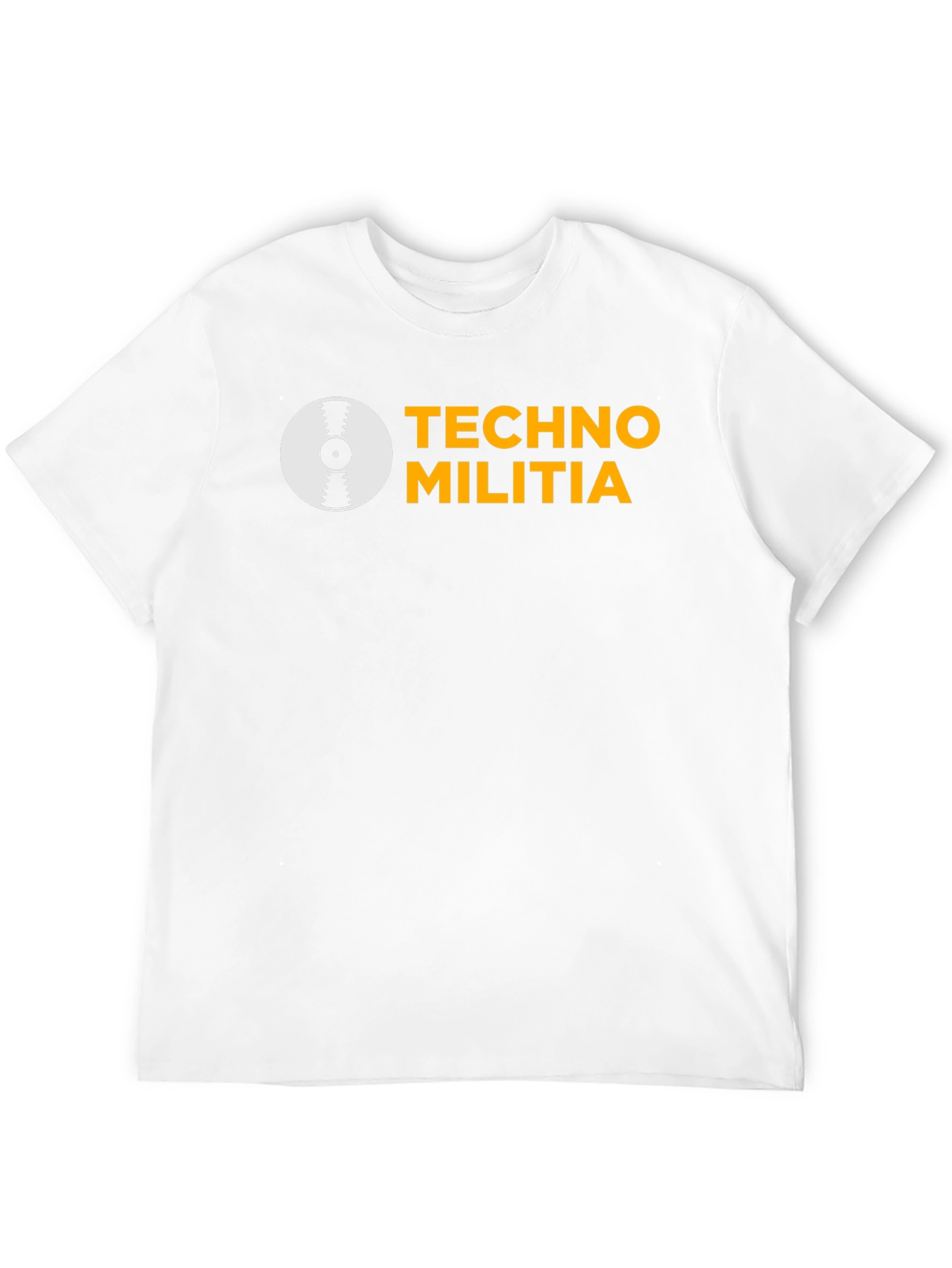 Techno Militia Graphic Tee - Black Cotton T-Shirt