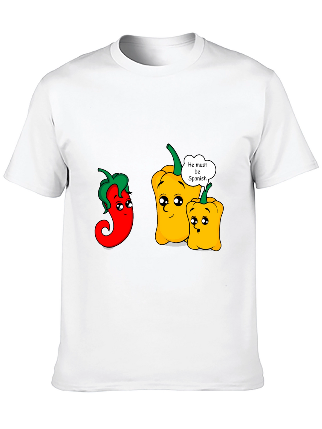 Funny Spanish Pepper Graphic T-Shirt