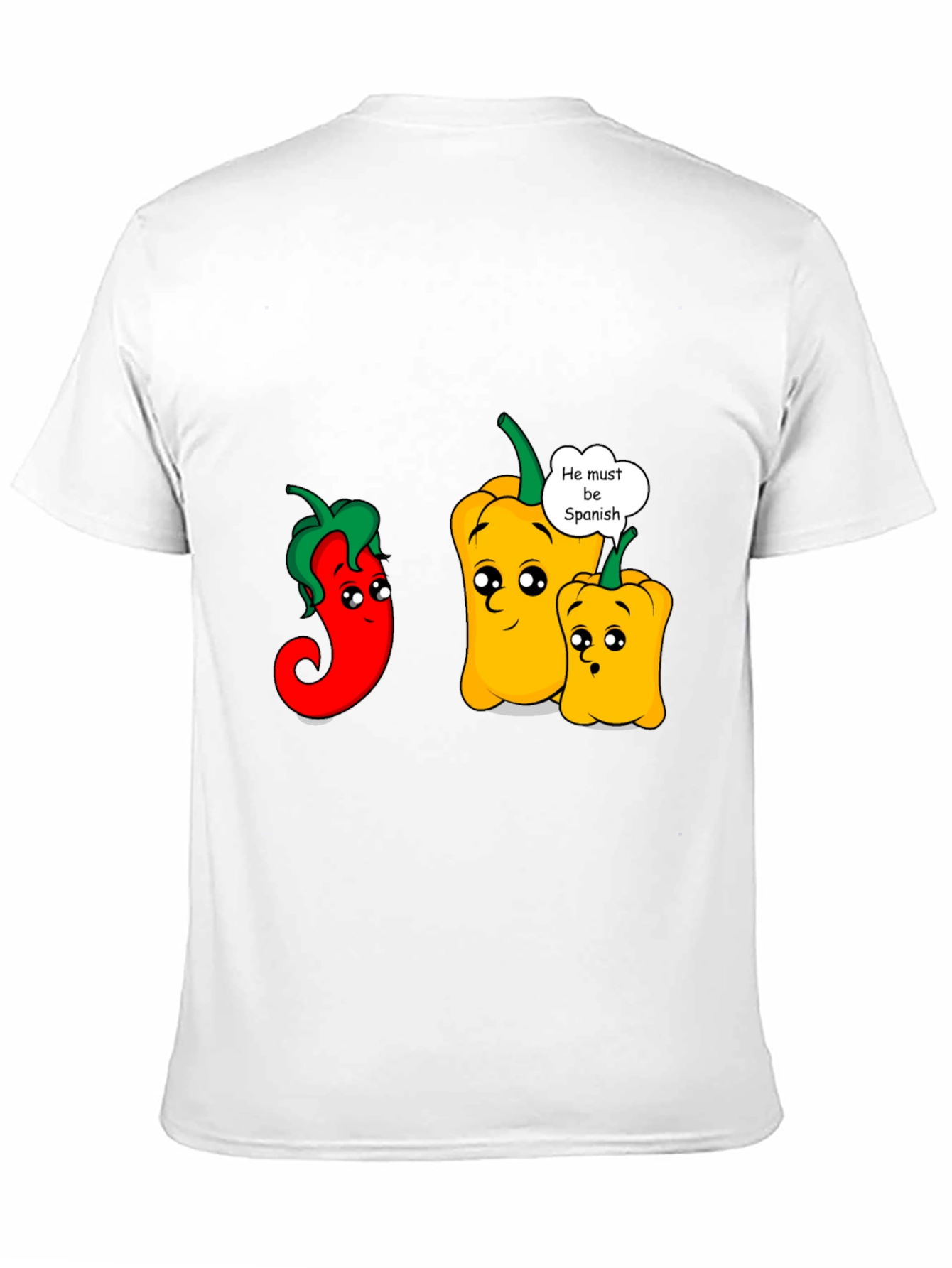 Funny Spanish Pepper Graphic T-Shirt