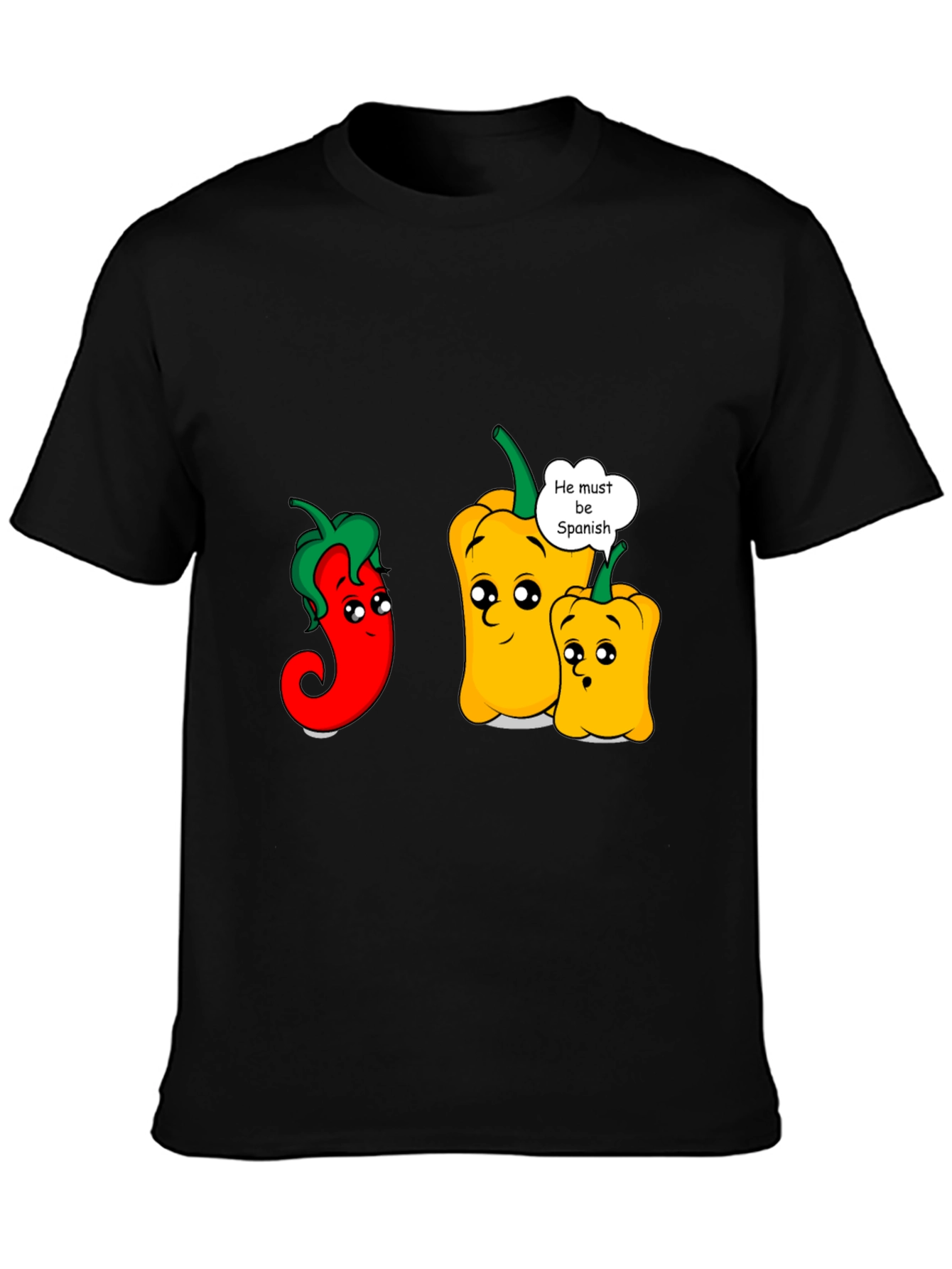 Funny Spanish Pepper Graphic T-Shirt