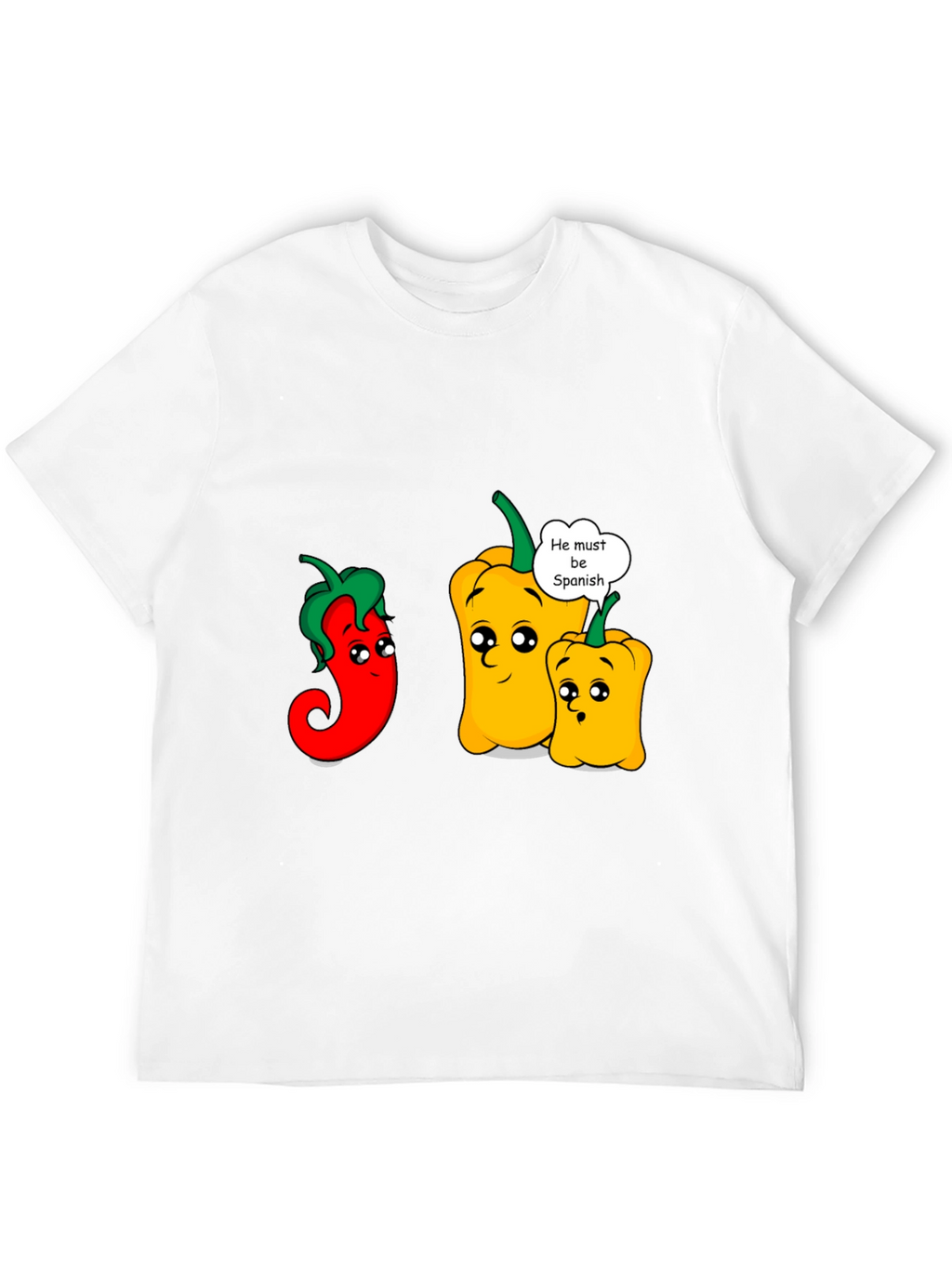 Funny Spanish Pepper Graphic T-Shirt