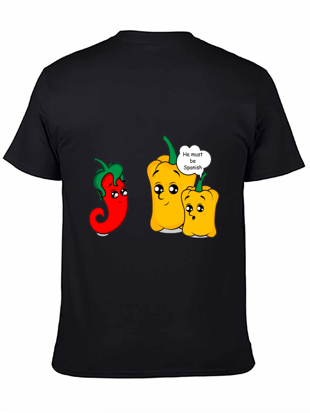 Funny Spanish Pepper Graphic T-Shirt