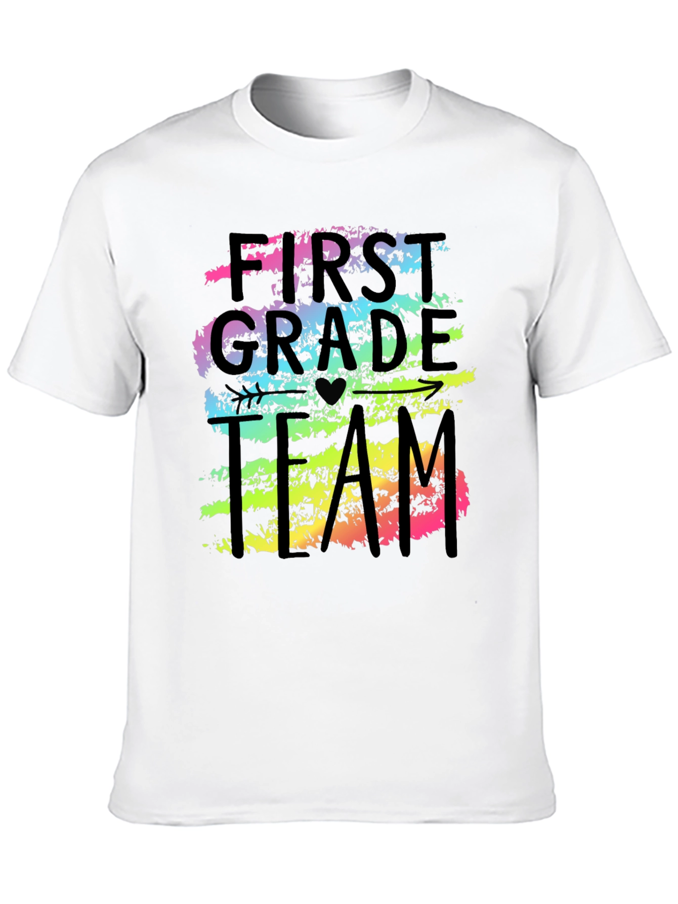 First Grade Team Colorful T-Shirt